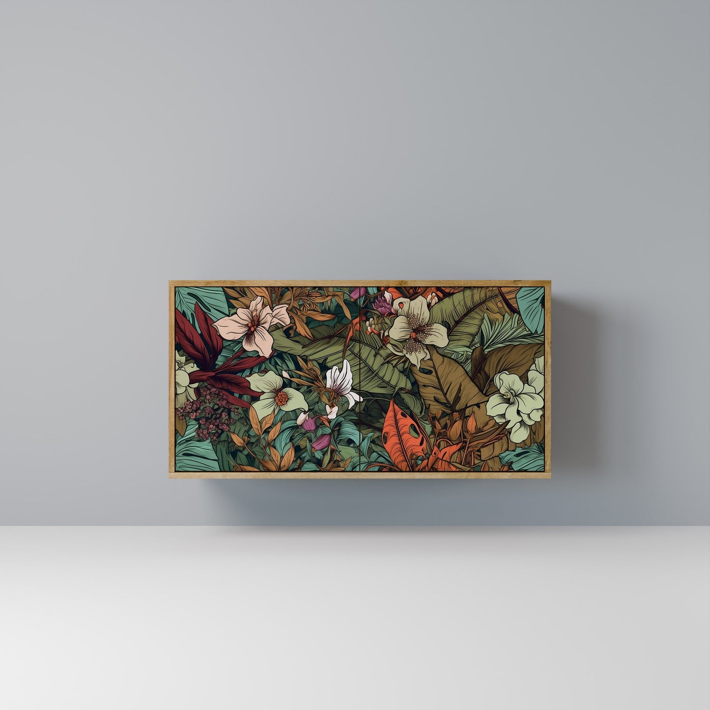 Credenza BOTANICAL EMERGENCE a 2 ante in effetto rovere