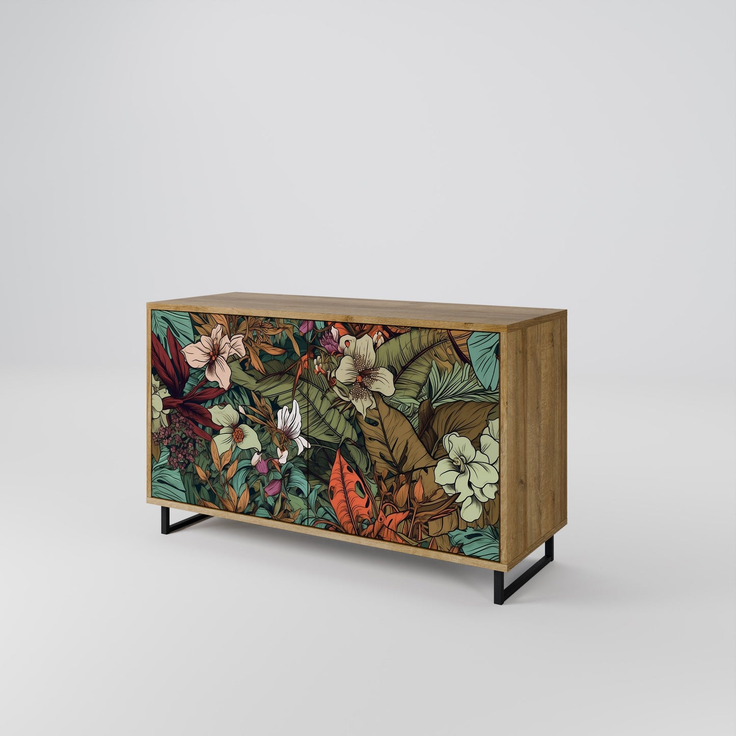 Credenza BOTANICAL EMERGENCE a 2 ante in effetto rovere