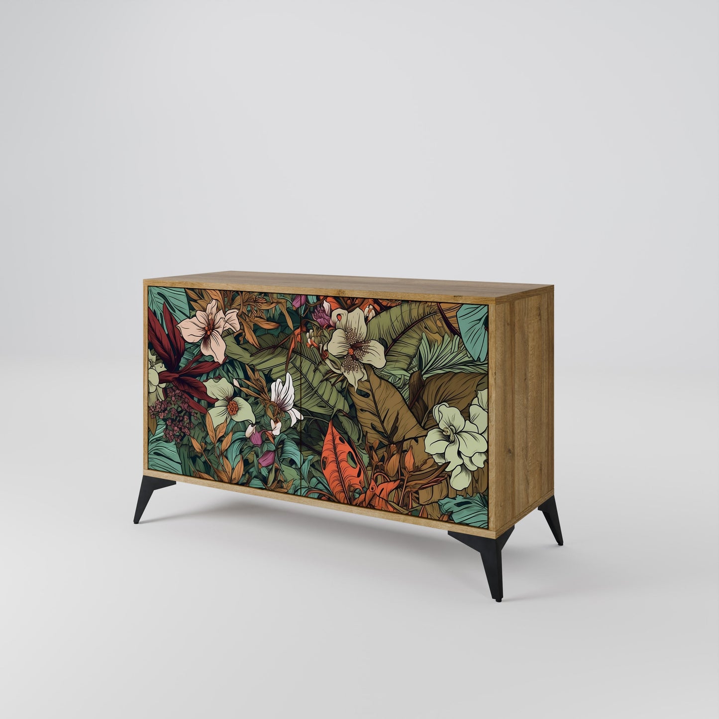 Credenza BOTANICAL EMERGENCE a 2 ante in effetto rovere