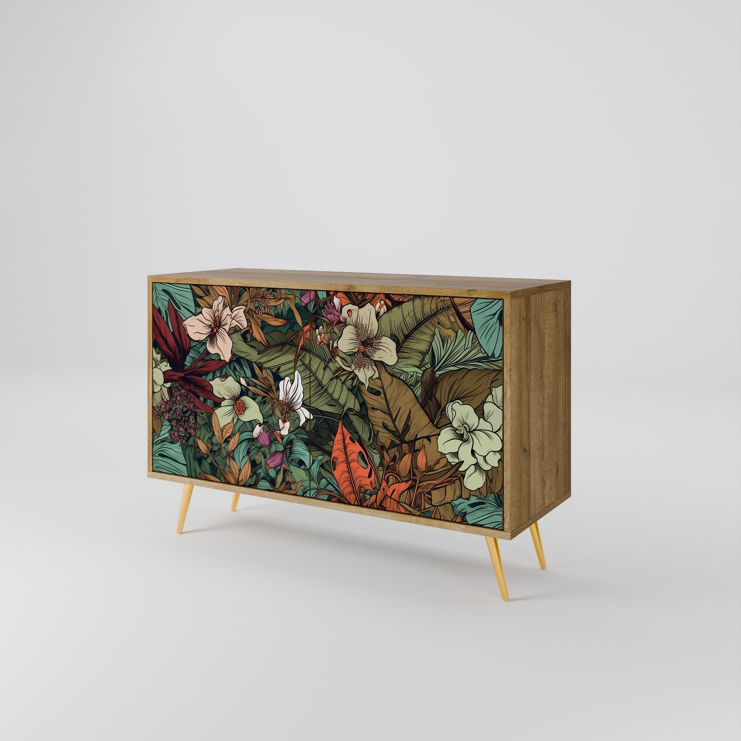 Credenza BOTANICAL EMERGENCE a 2 ante in effetto rovere