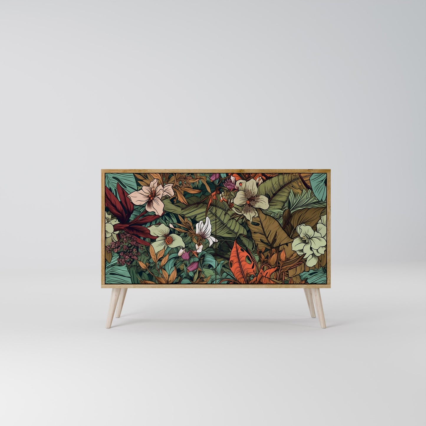 Credenza BOTANICAL EMERGENCE a 2 ante in effetto rovere