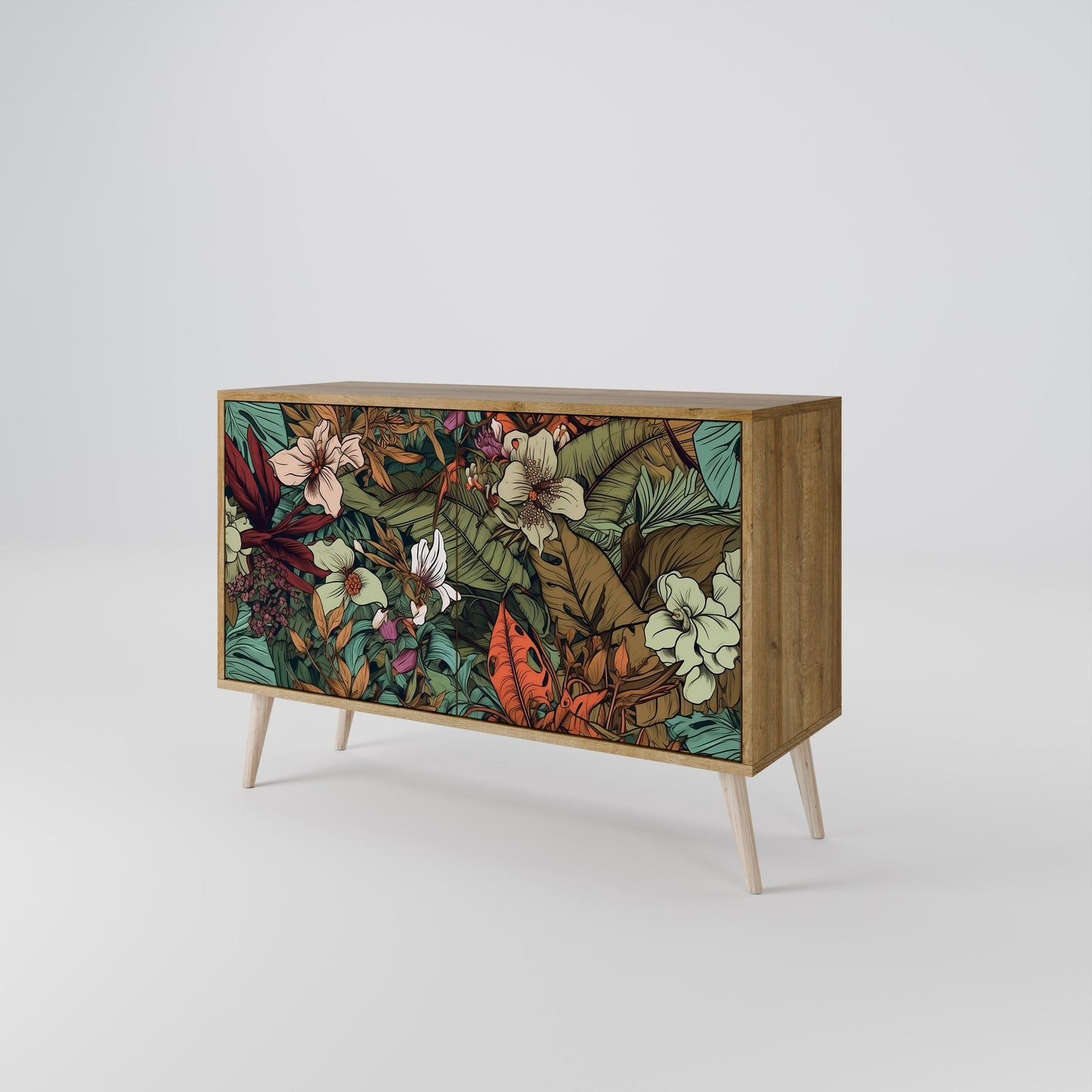 Credenza BOTANICAL EMERGENCE a 2 ante in effetto rovere