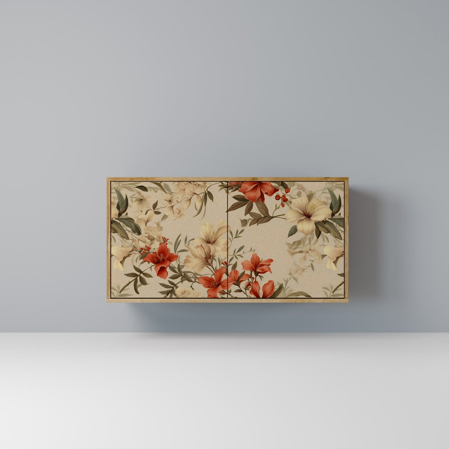 Credenza BLOOMING HARMONY a 2 ante in effetto rovere