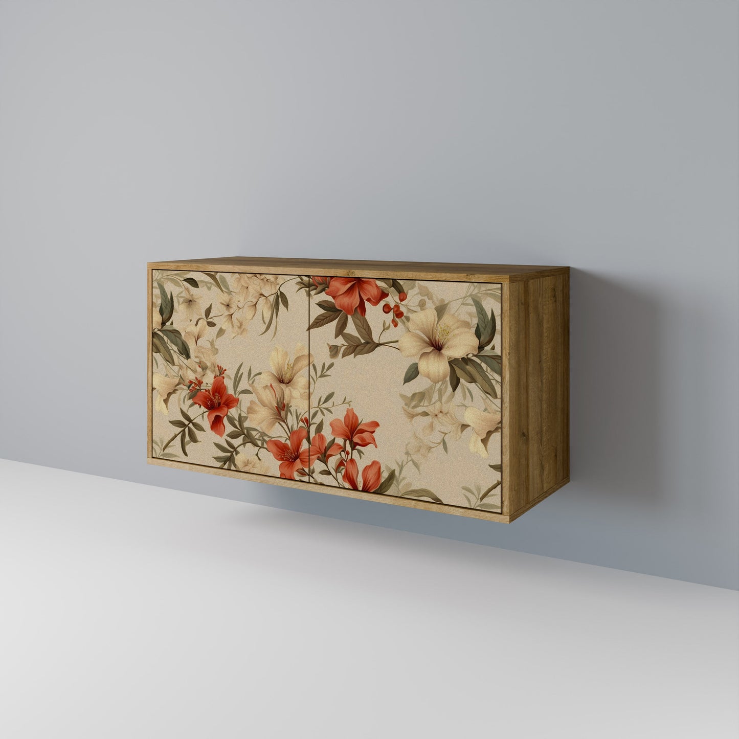 Credenza BLOOMING HARMONY a 2 ante in effetto rovere