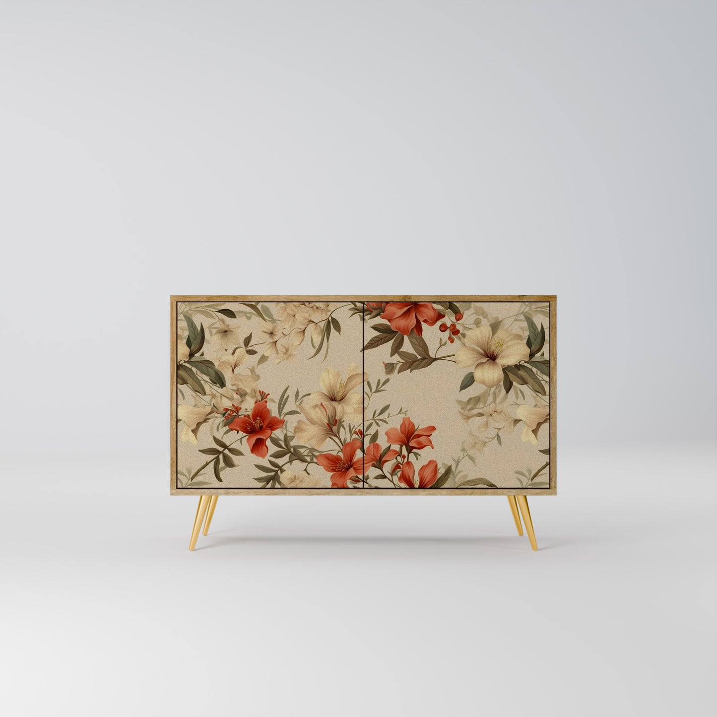 Credenza BLOOMING HARMONY a 2 ante in effetto rovere