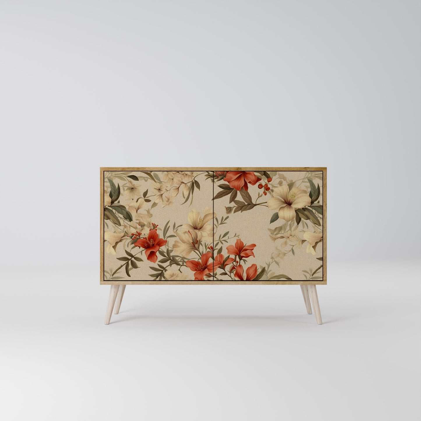 Credenza BLOOMING HARMONY a 2 ante in effetto rovere
