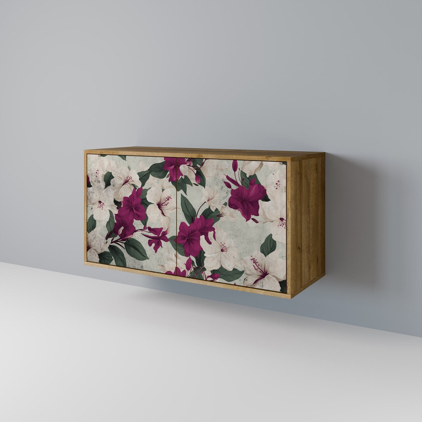 Credenza FLOWERET DREAM a 2 ante in effetto rovere