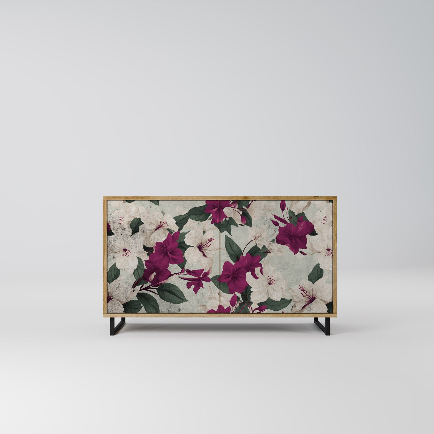 Credenza FLOWERET DREAM a 2 ante in effetto rovere