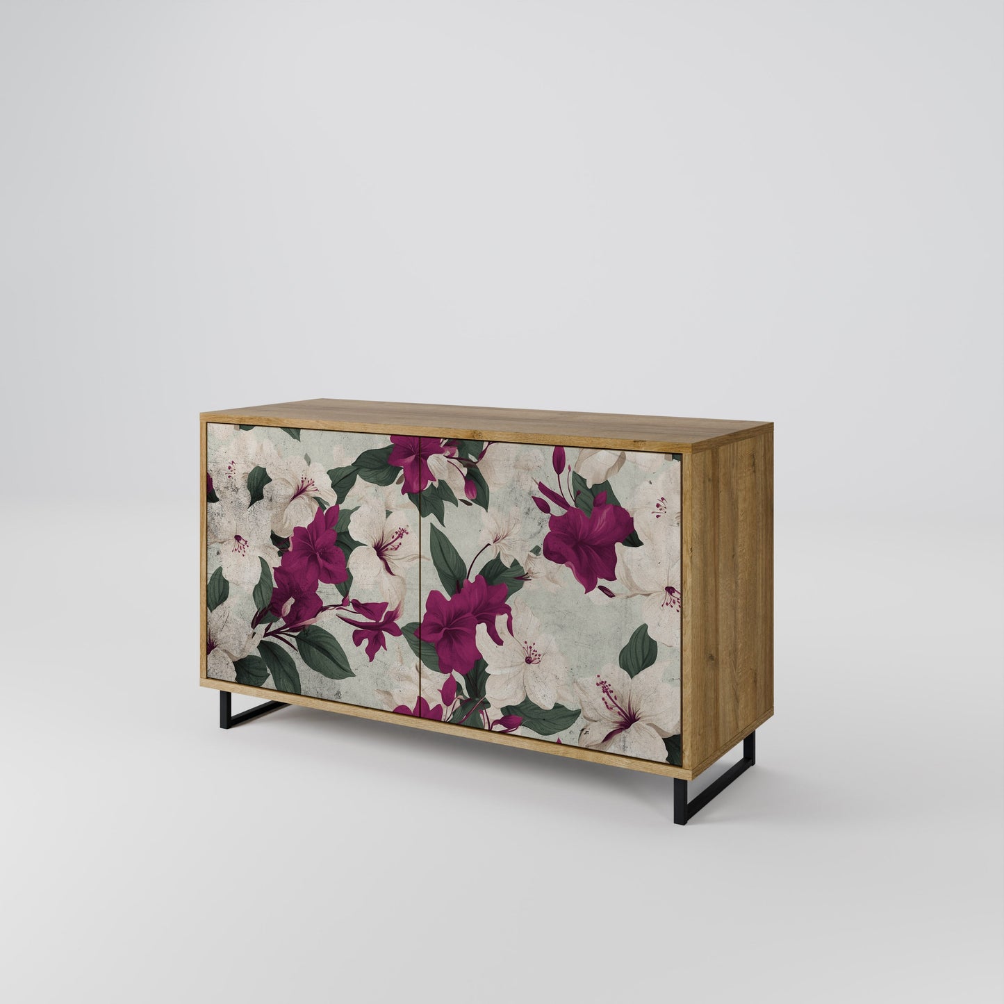 Credenza FLOWERET DREAM a 2 ante in effetto rovere