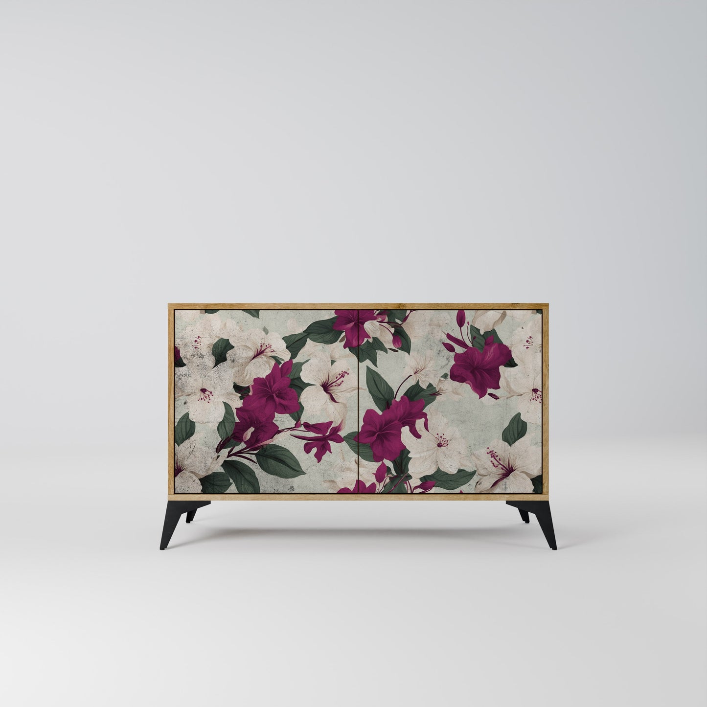 Credenza FLOWERET DREAM a 2 ante in effetto rovere