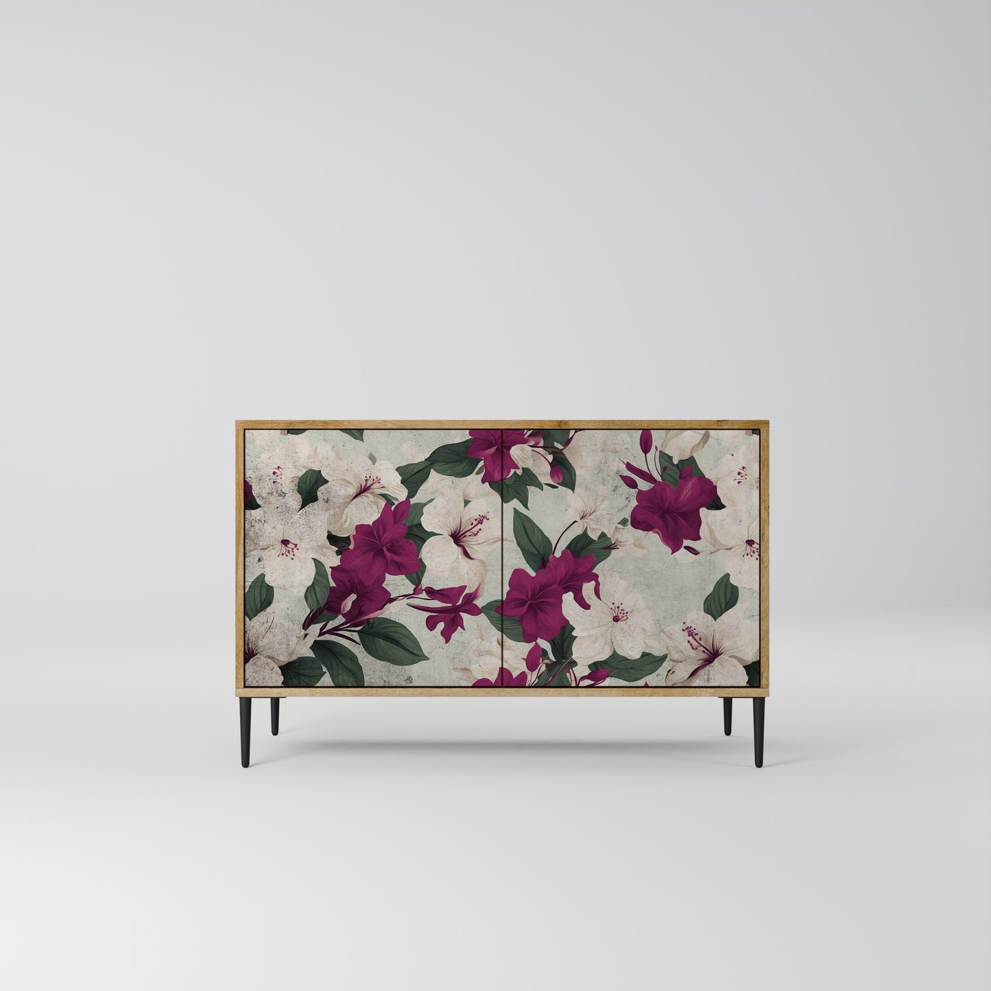 Credenza FLOWERET DREAM a 2 ante in effetto rovere