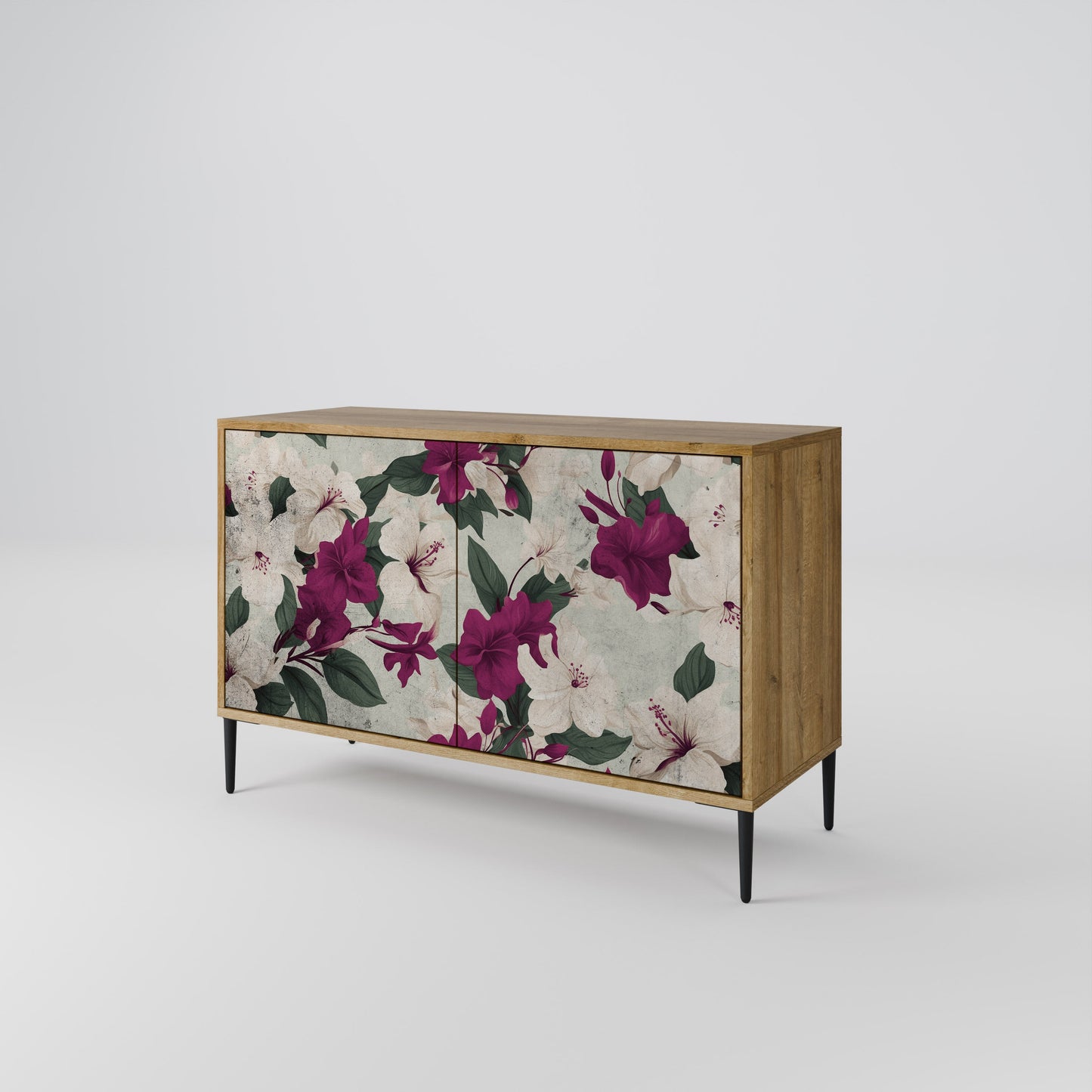 Credenza FLOWERET DREAM a 2 ante in effetto rovere