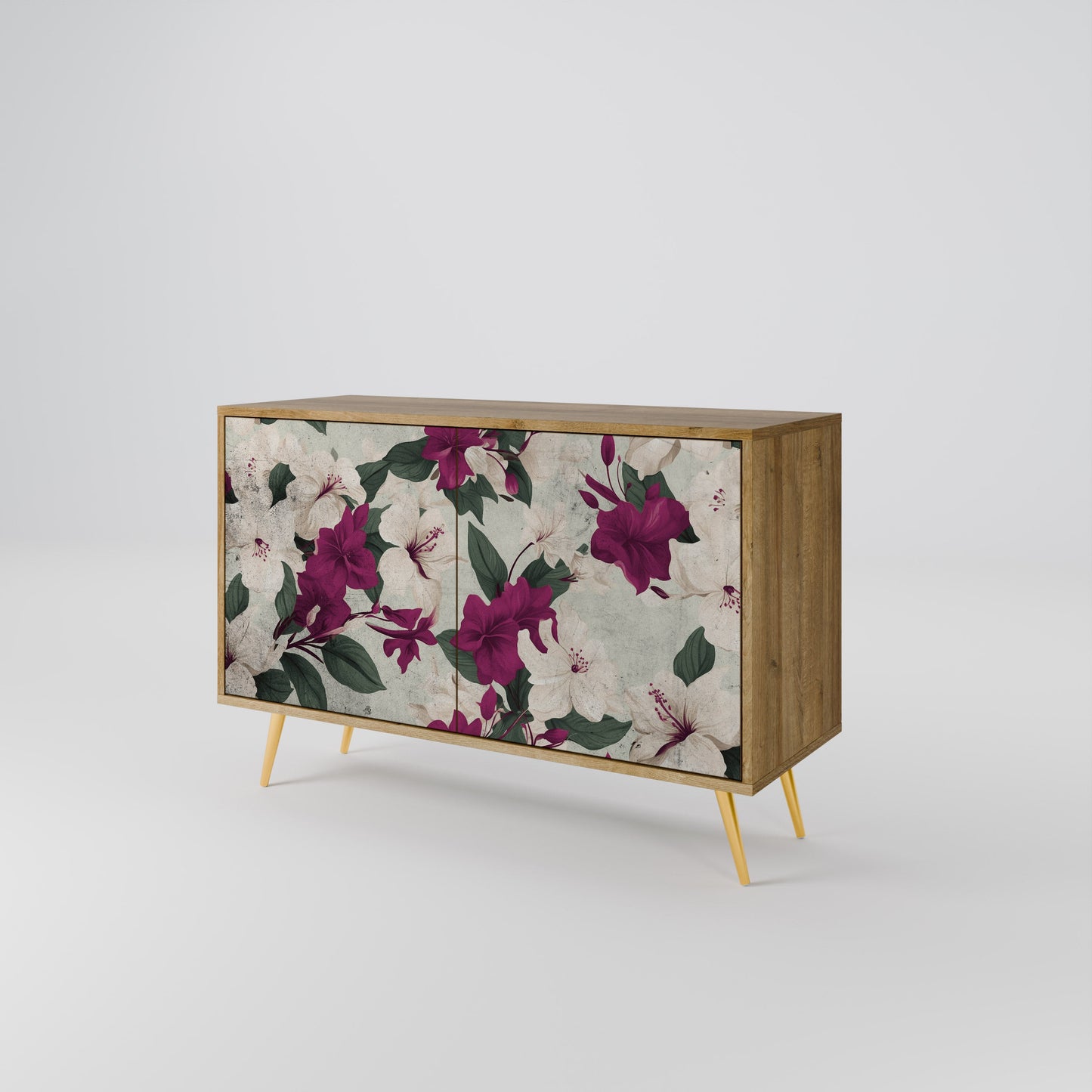 Credenza FLOWERET DREAM a 2 ante in effetto rovere