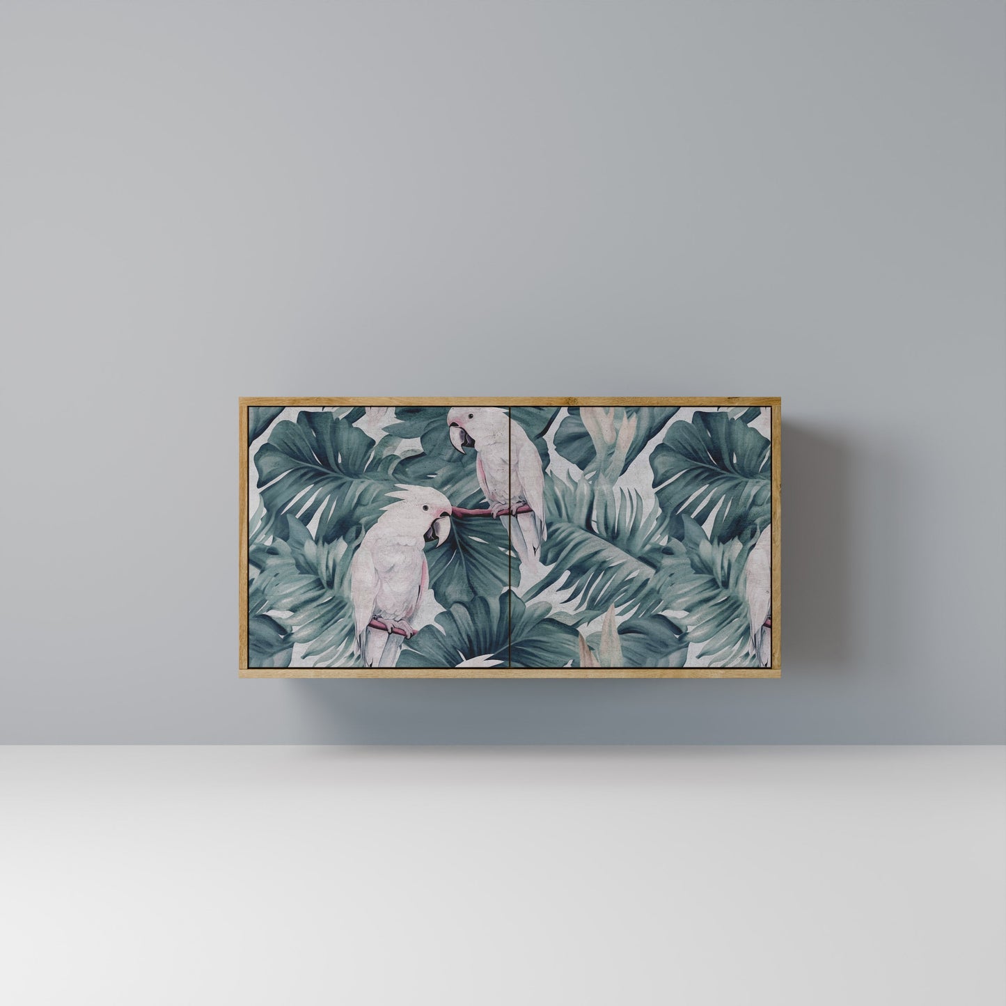 Credenza a 2 ante POPINJAY LOOK in effetto rovere