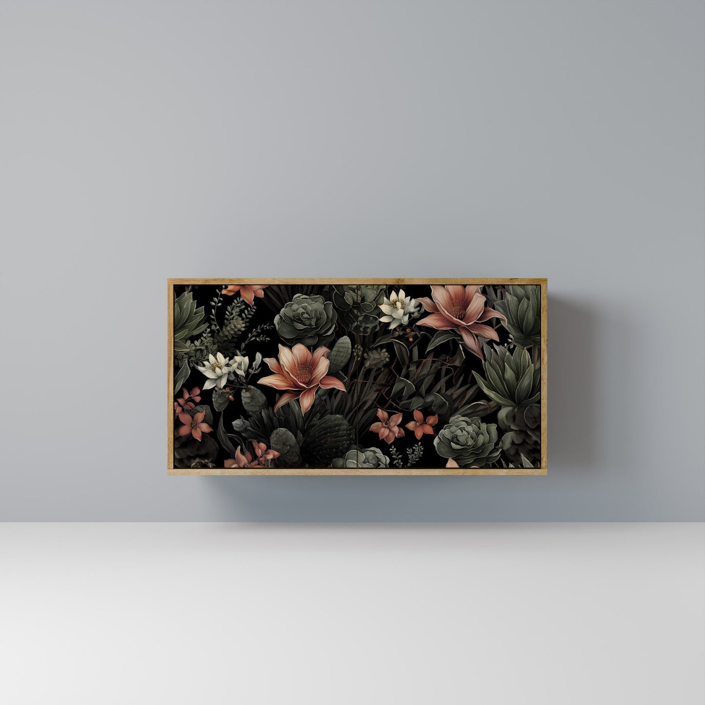 Credenza a 2 ante SECRET VERDURE in effetto rovere