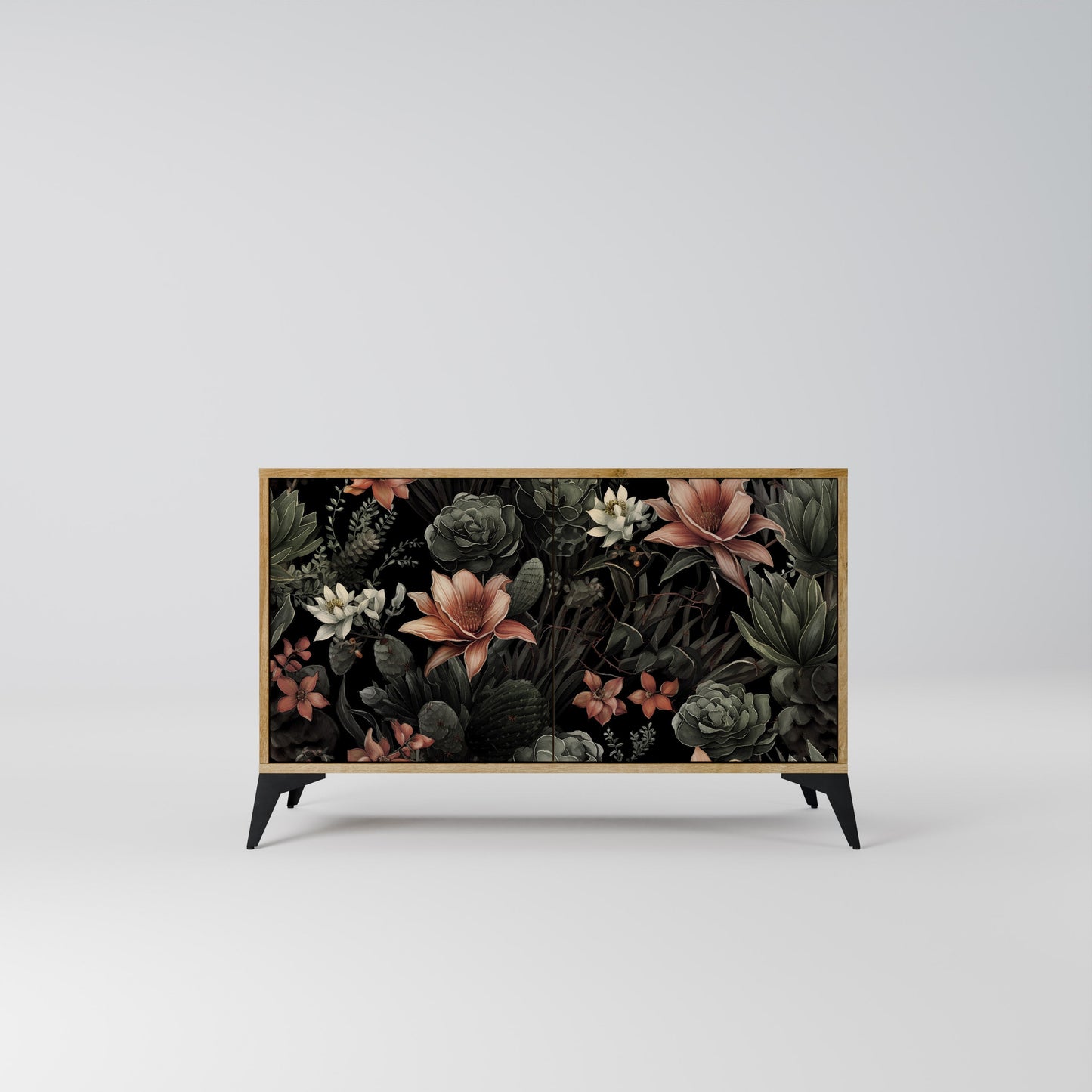 Credenza a 2 ante SECRET VERDURE in effetto rovere