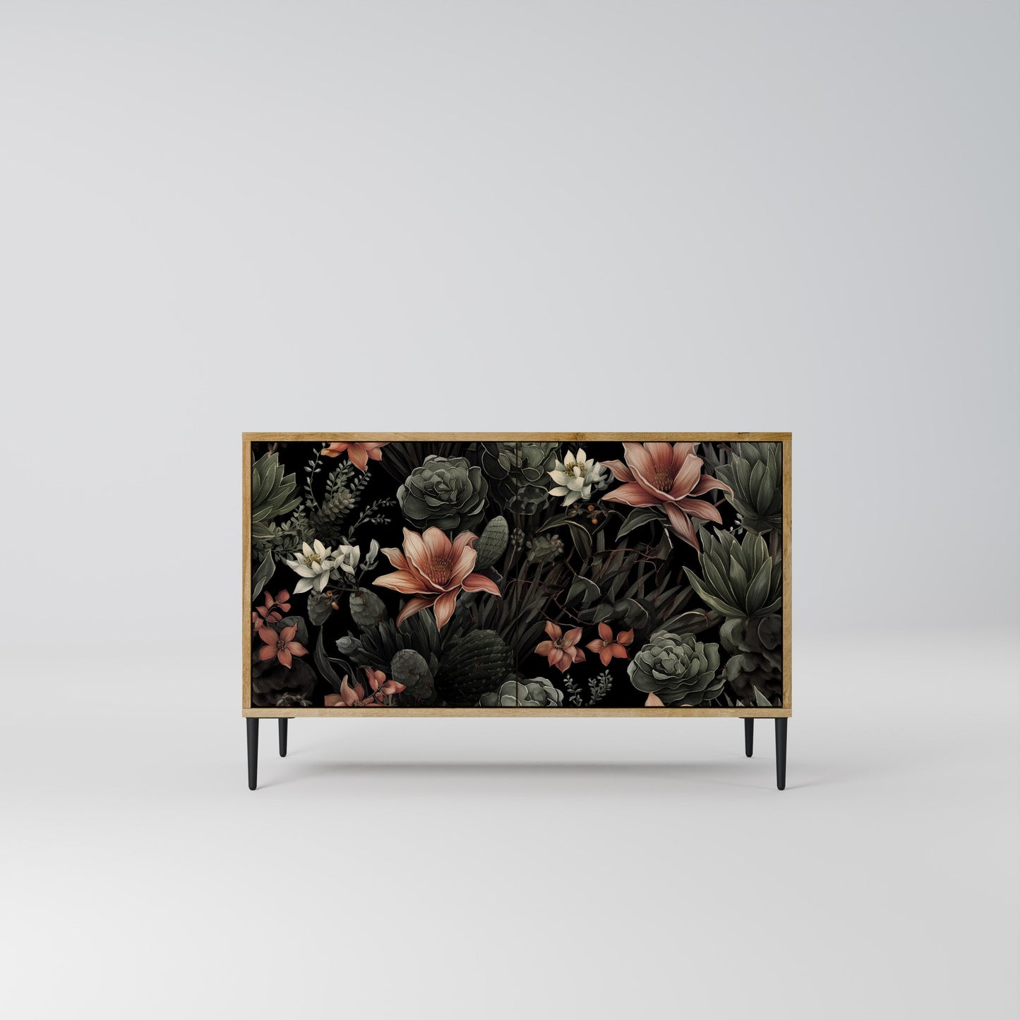 Credenza a 2 ante SECRET VERDURE in effetto rovere
