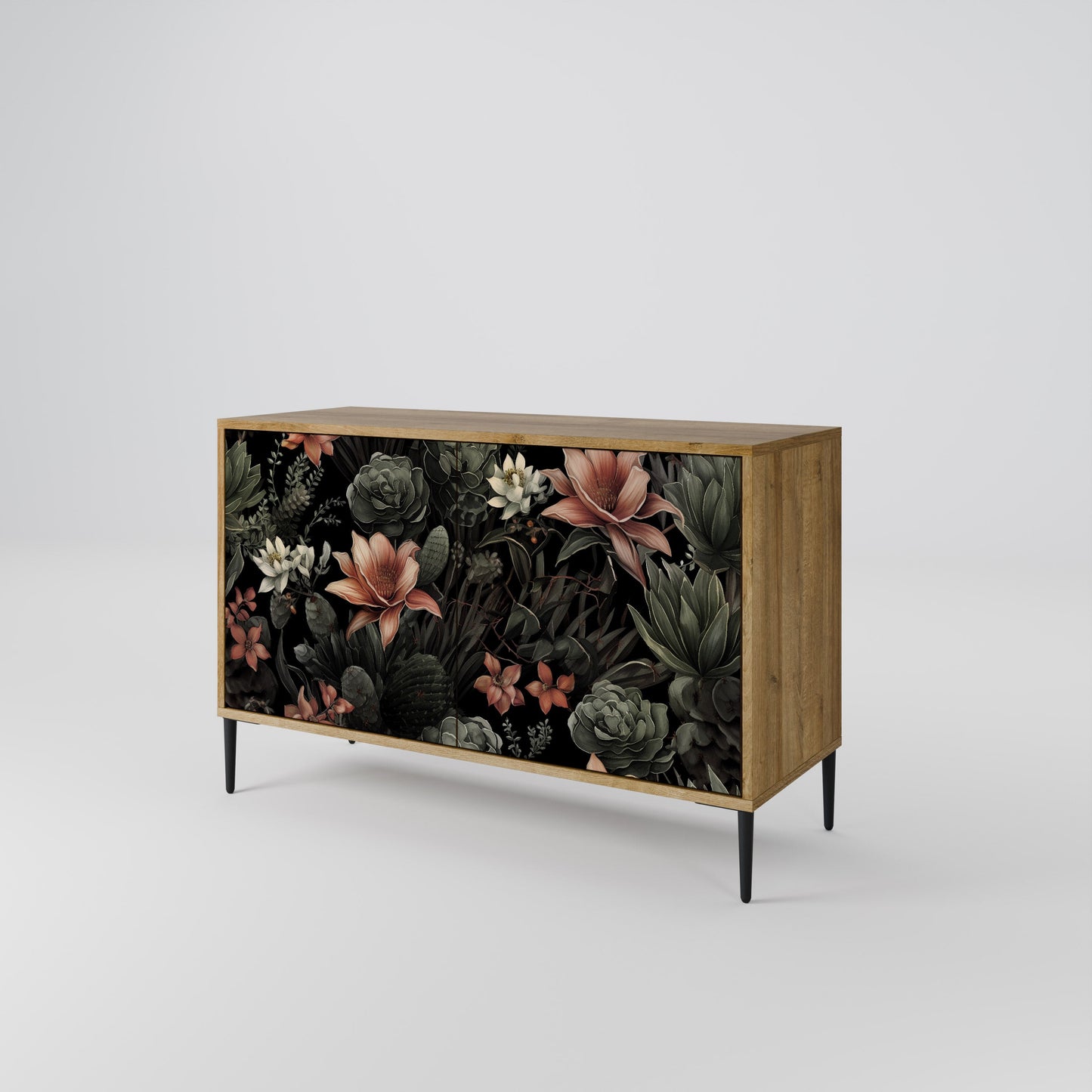 Credenza a 2 ante SECRET VERDURE in effetto rovere