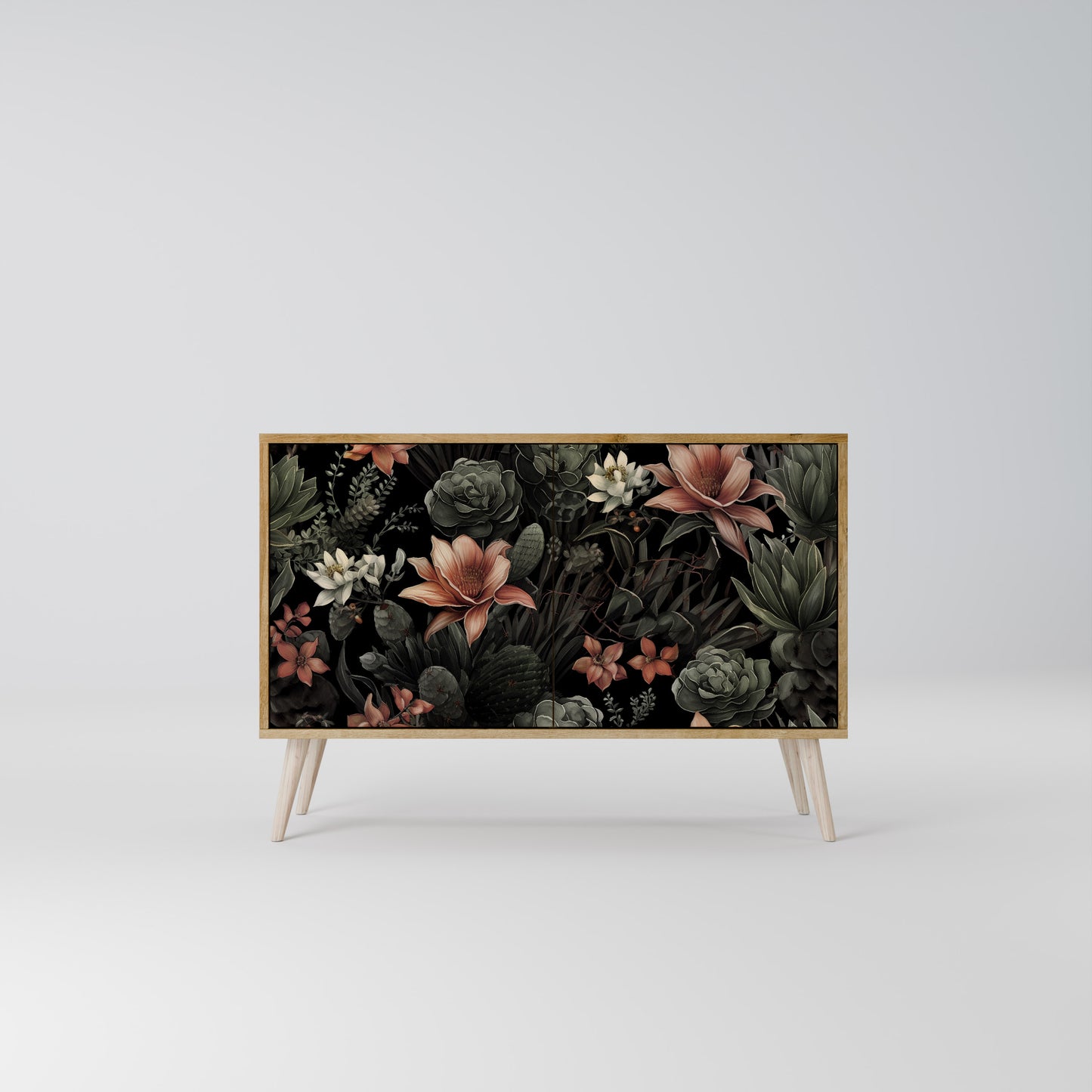 Credenza a 2 ante SECRET VERDURE in effetto rovere