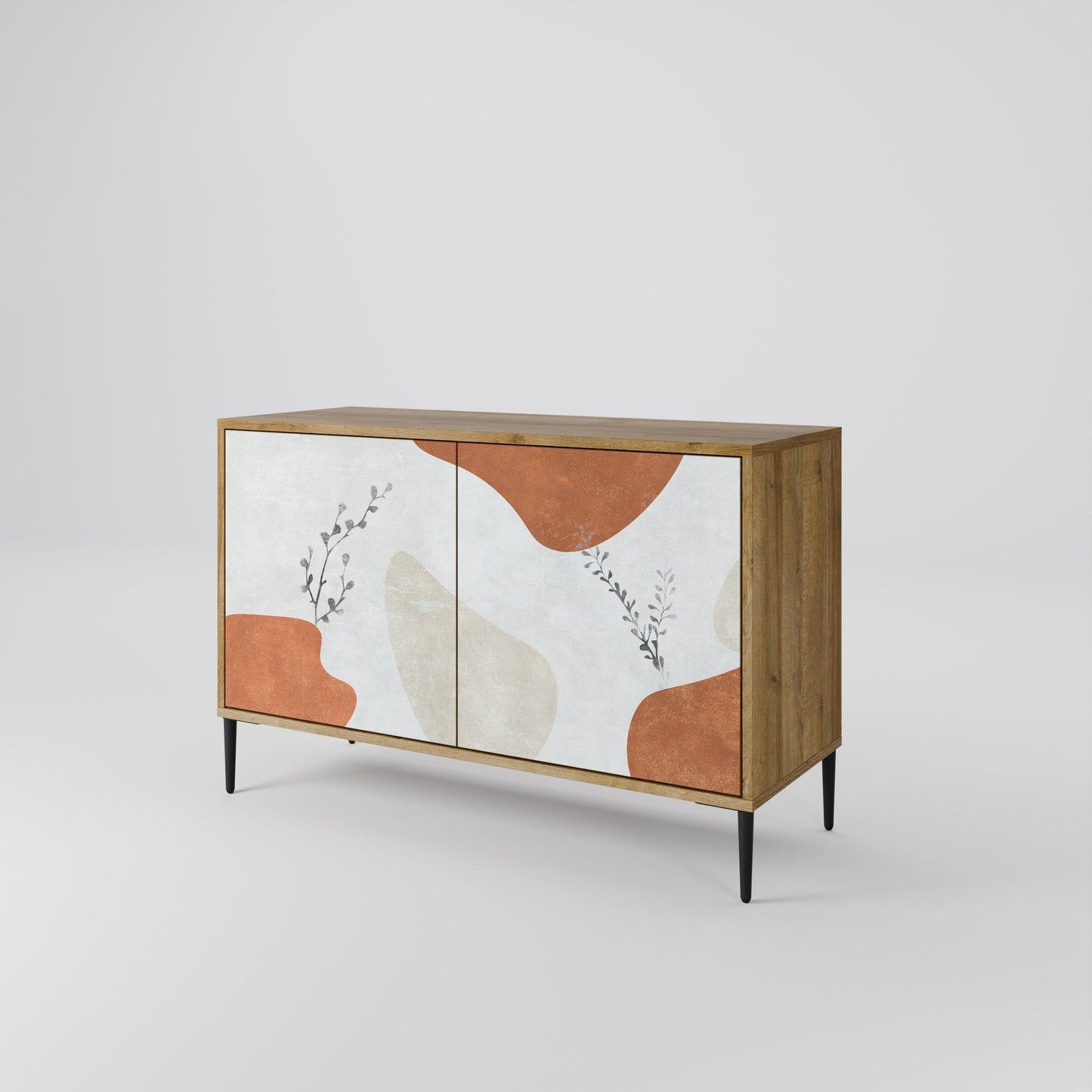 Credenza TRANQUIL TWIG a 2 ante in effetto rovere
