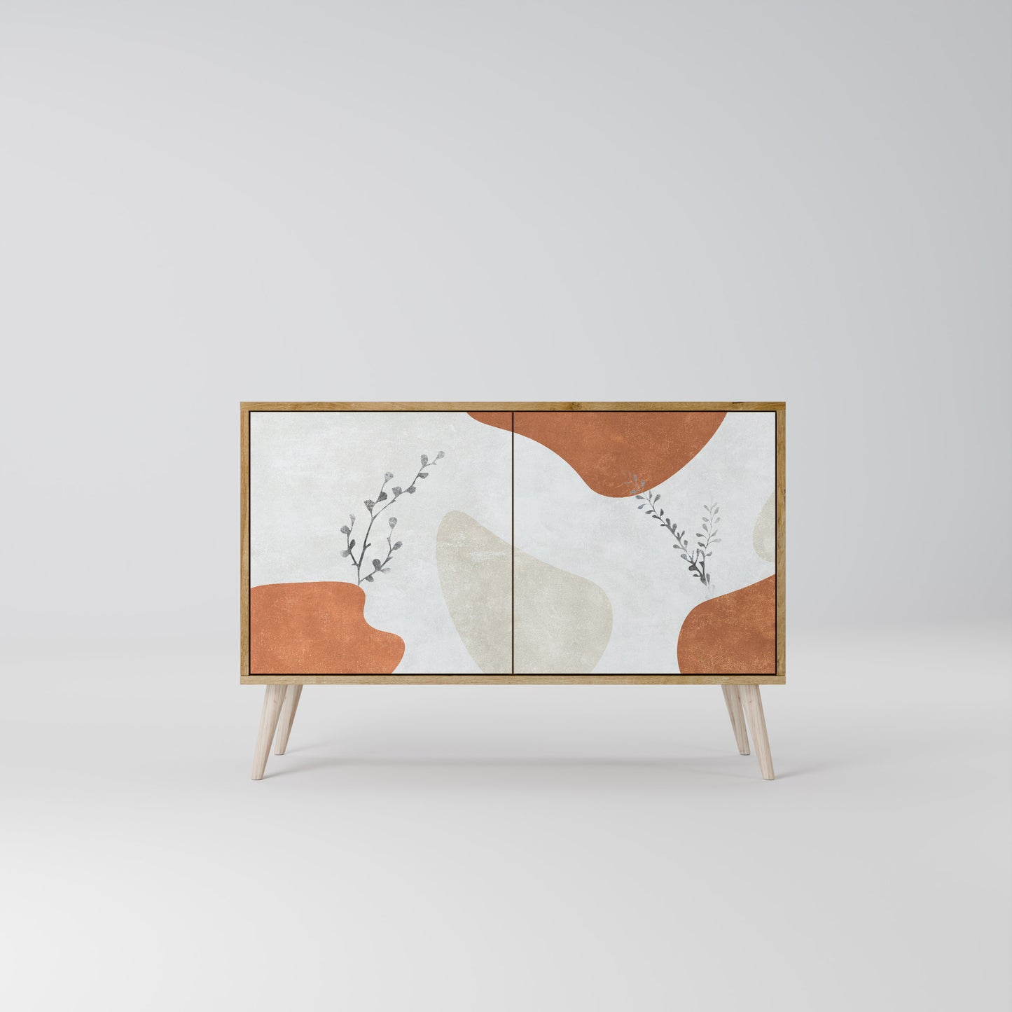 Credenza TRANQUIL TWIG a 2 ante in effetto rovere