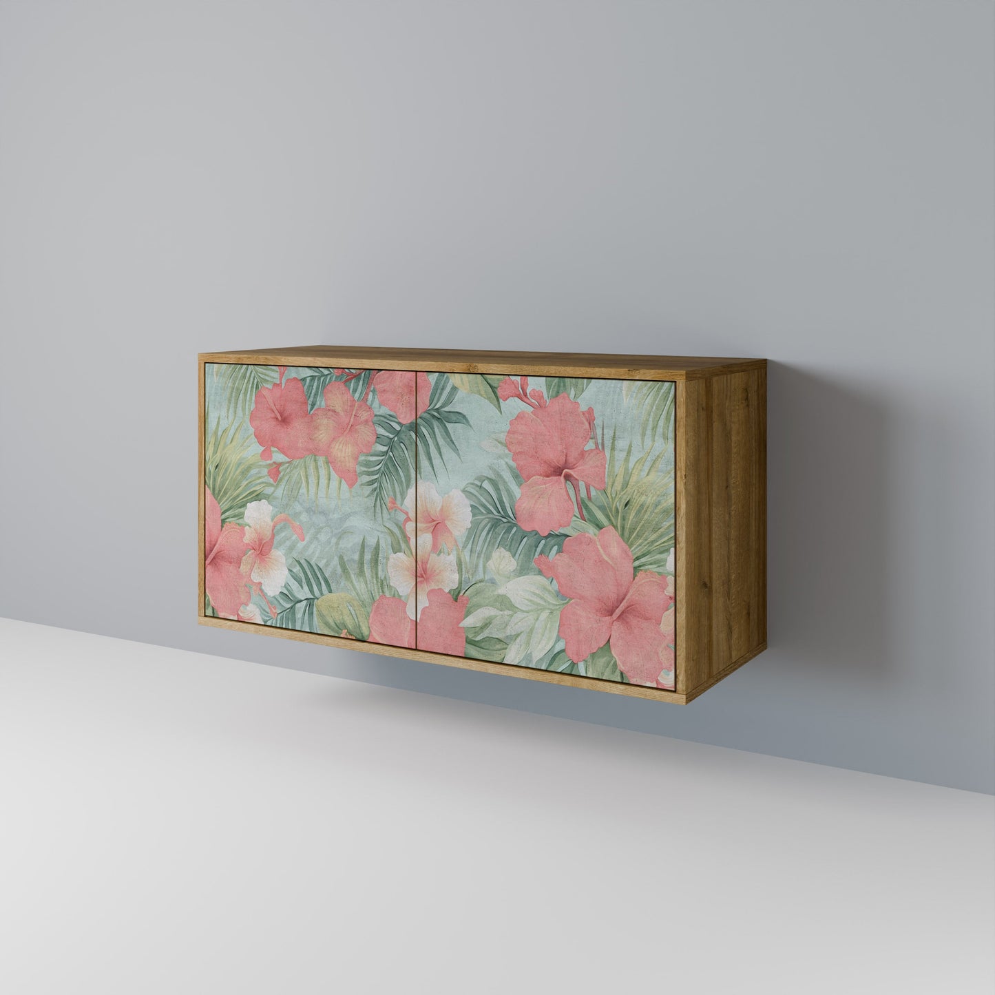 Credenza a 2 ante HAWAIIAN SPIRIT in effetto rovere
