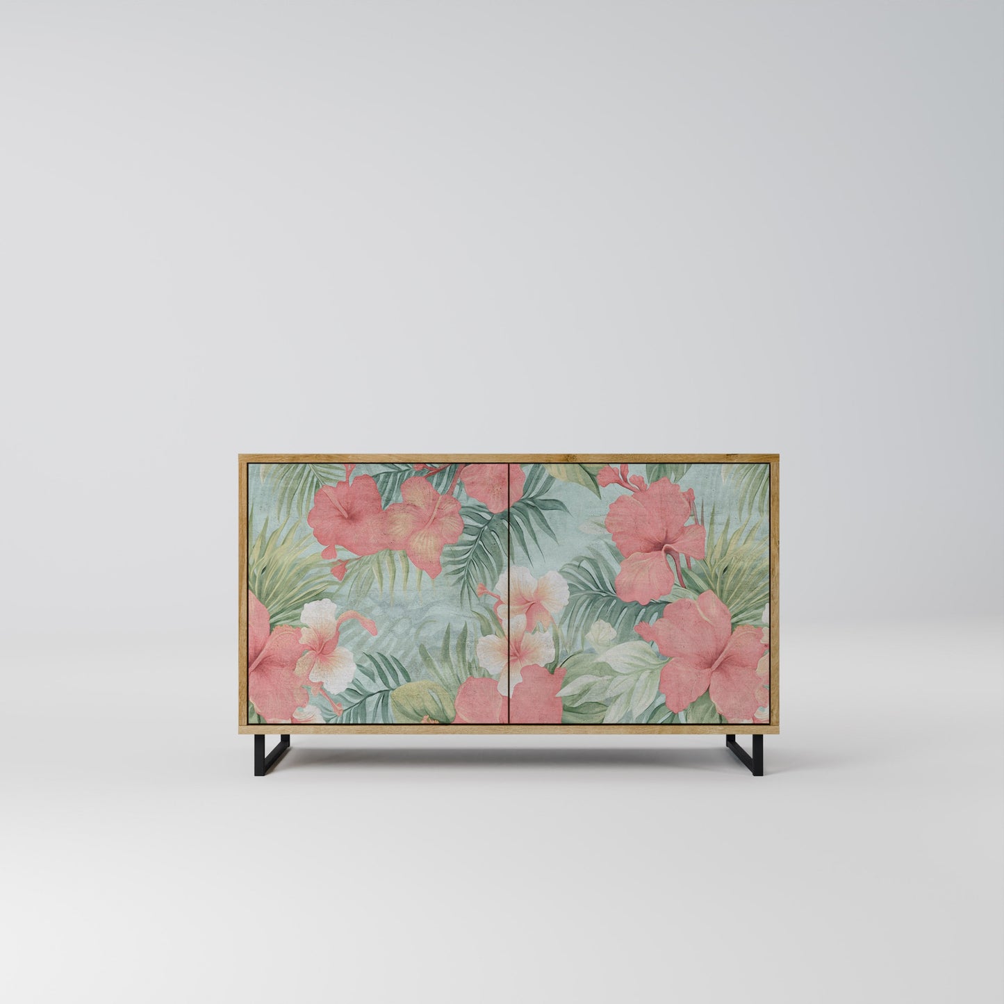 Credenza a 2 ante HAWAIIAN SPIRIT in effetto rovere