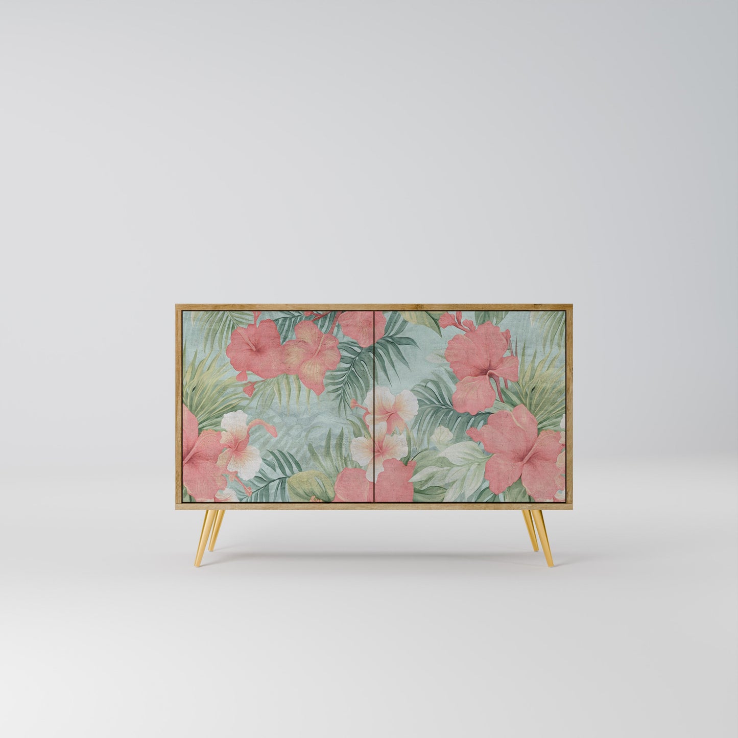 Credenza a 2 ante HAWAIIAN SPIRIT in effetto rovere