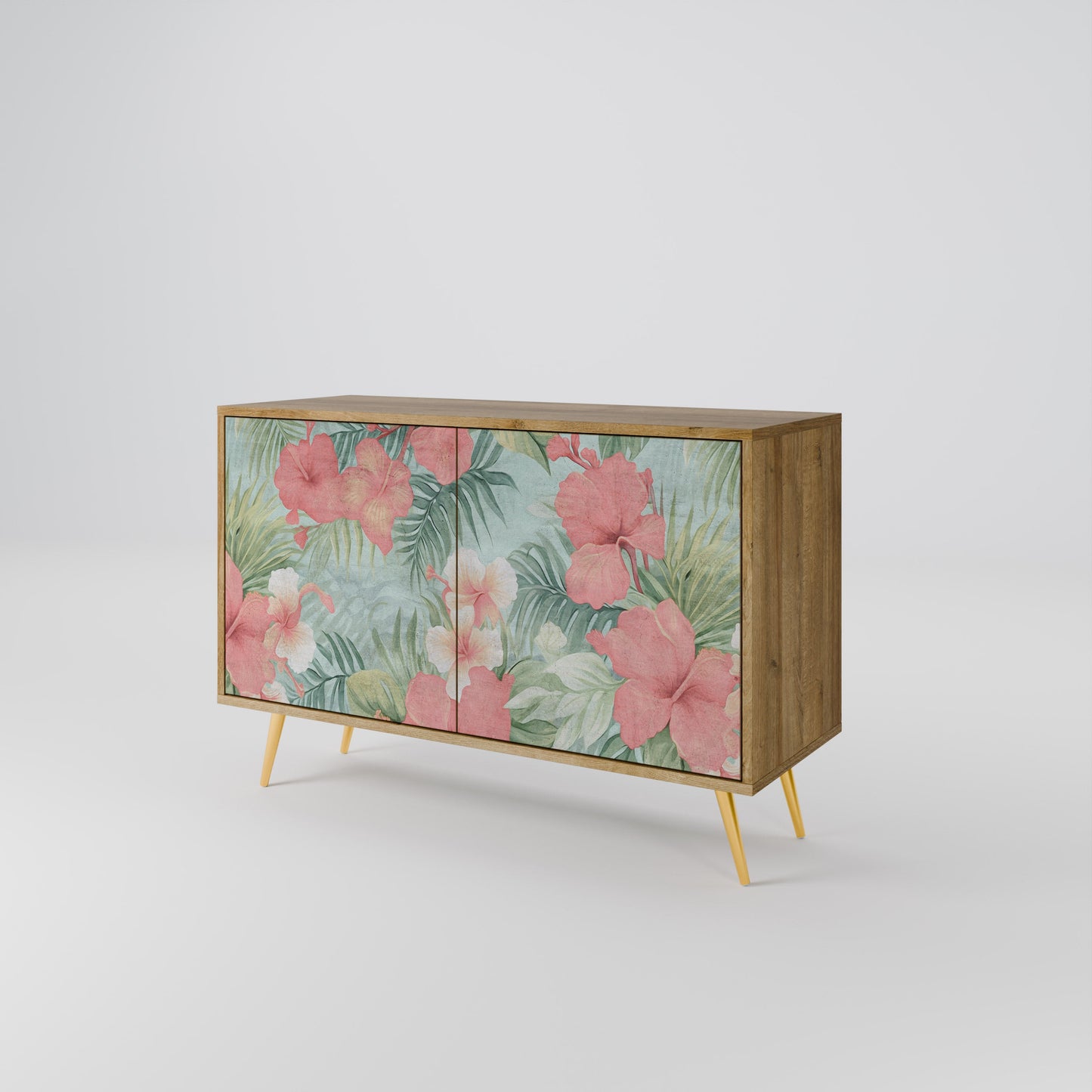 Credenza a 2 ante HAWAIIAN SPIRIT in effetto rovere