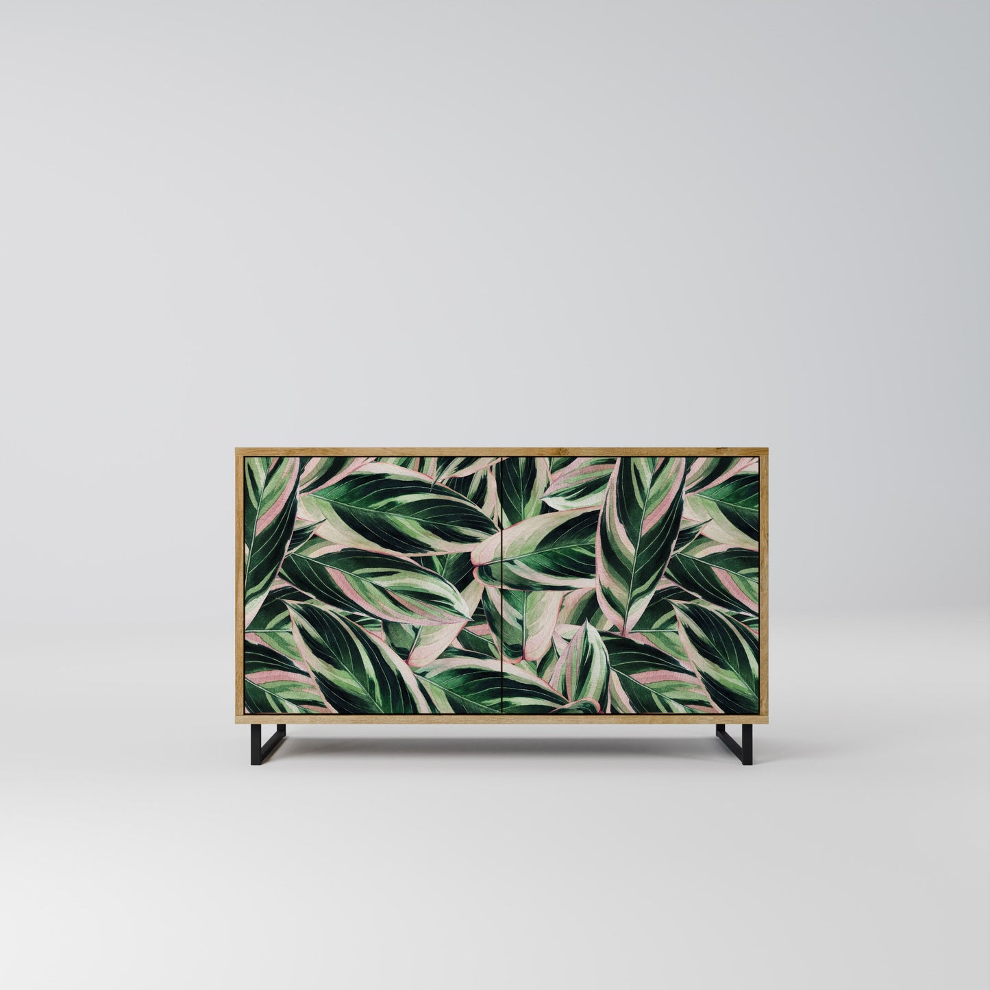 Credenza EERIE STROMANTHE a 2 ante in effetto rovere