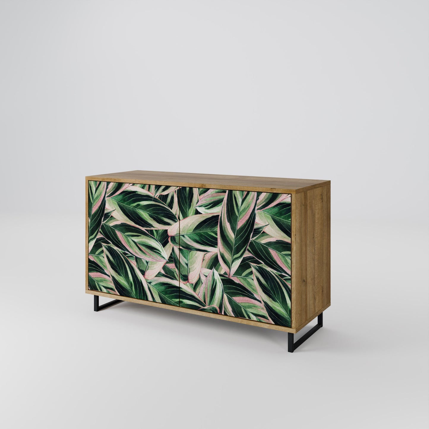 Credenza EERIE STROMANTHE a 2 ante in effetto rovere