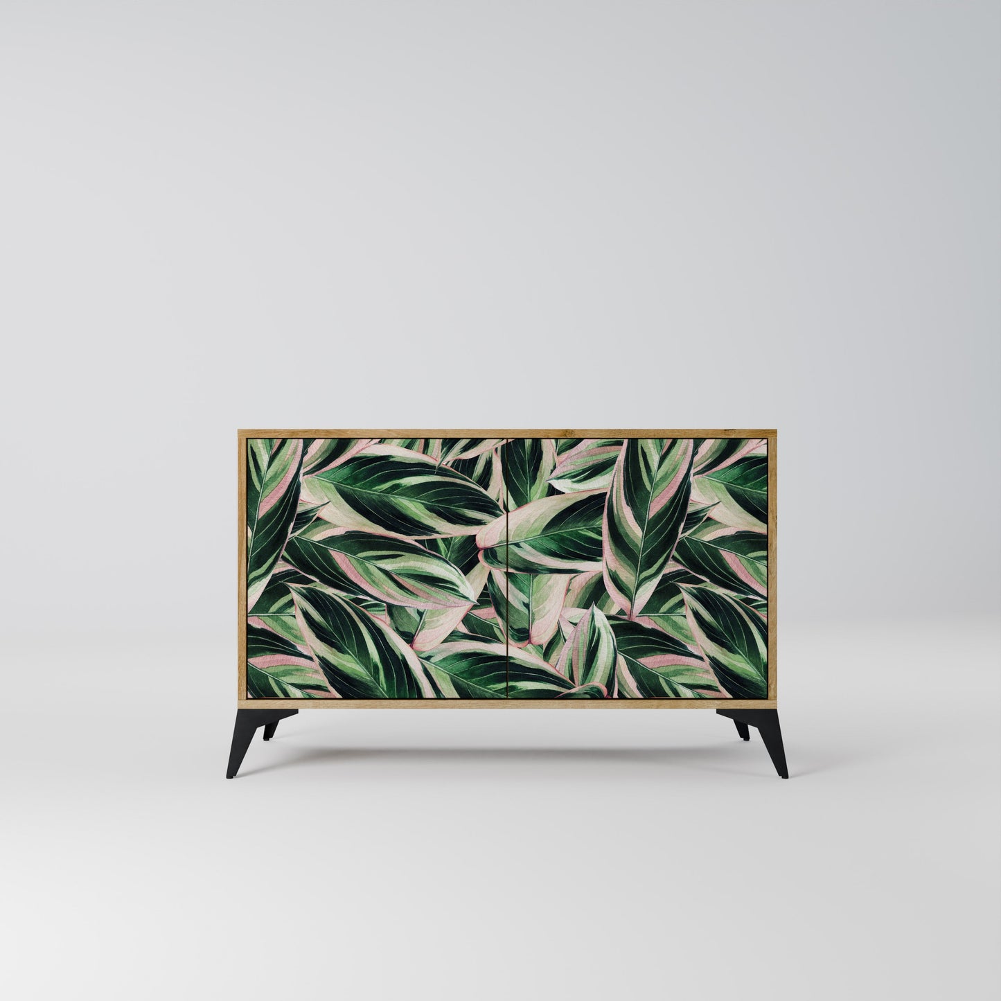 Credenza EERIE STROMANTHE a 2 ante in effetto rovere