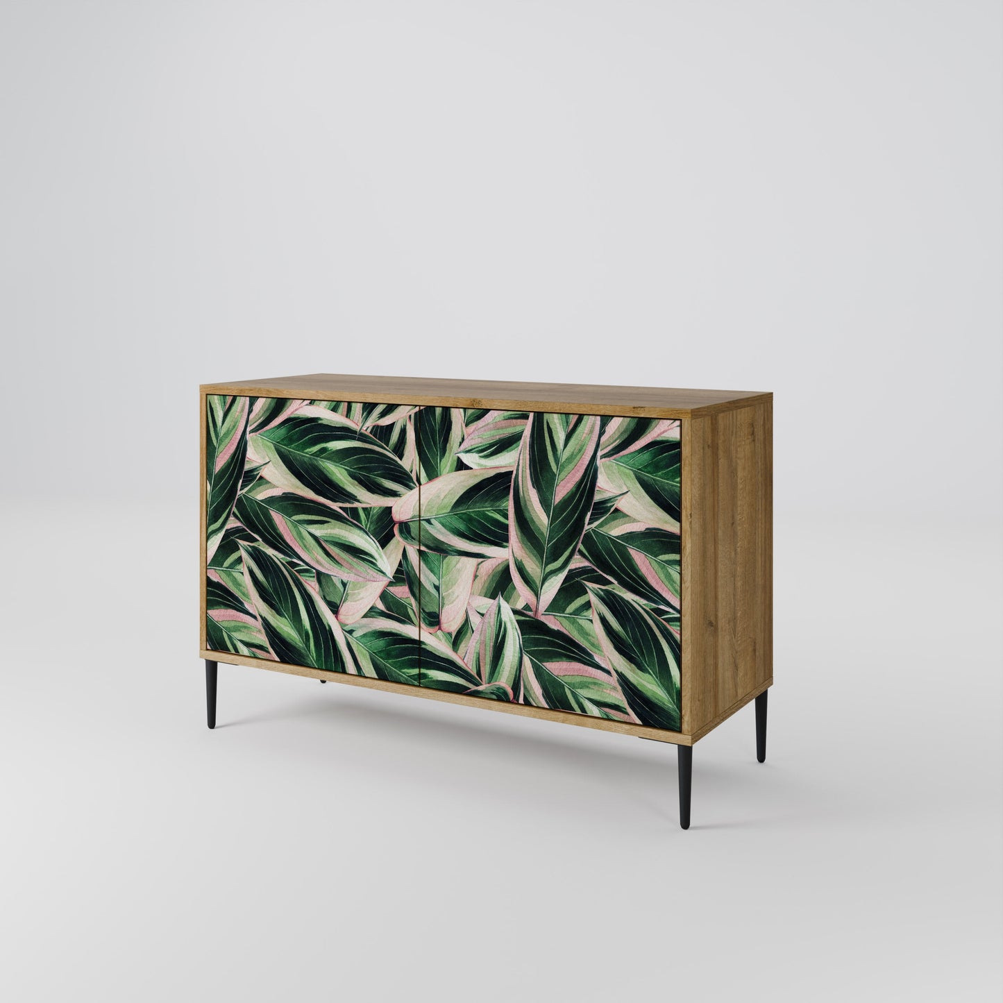 Credenza EERIE STROMANTHE a 2 ante in effetto rovere