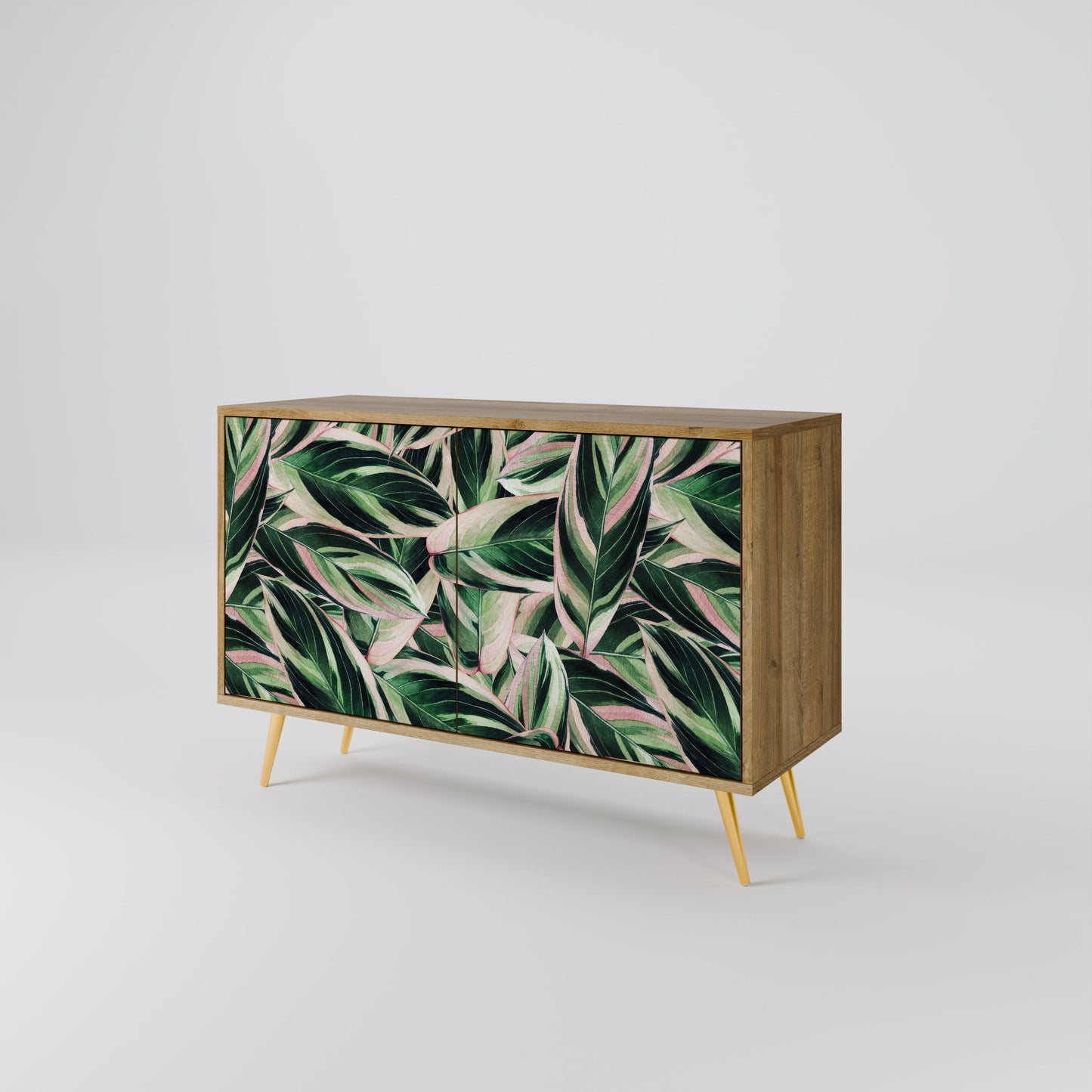 Credenza EERIE STROMANTHE a 2 ante in effetto rovere