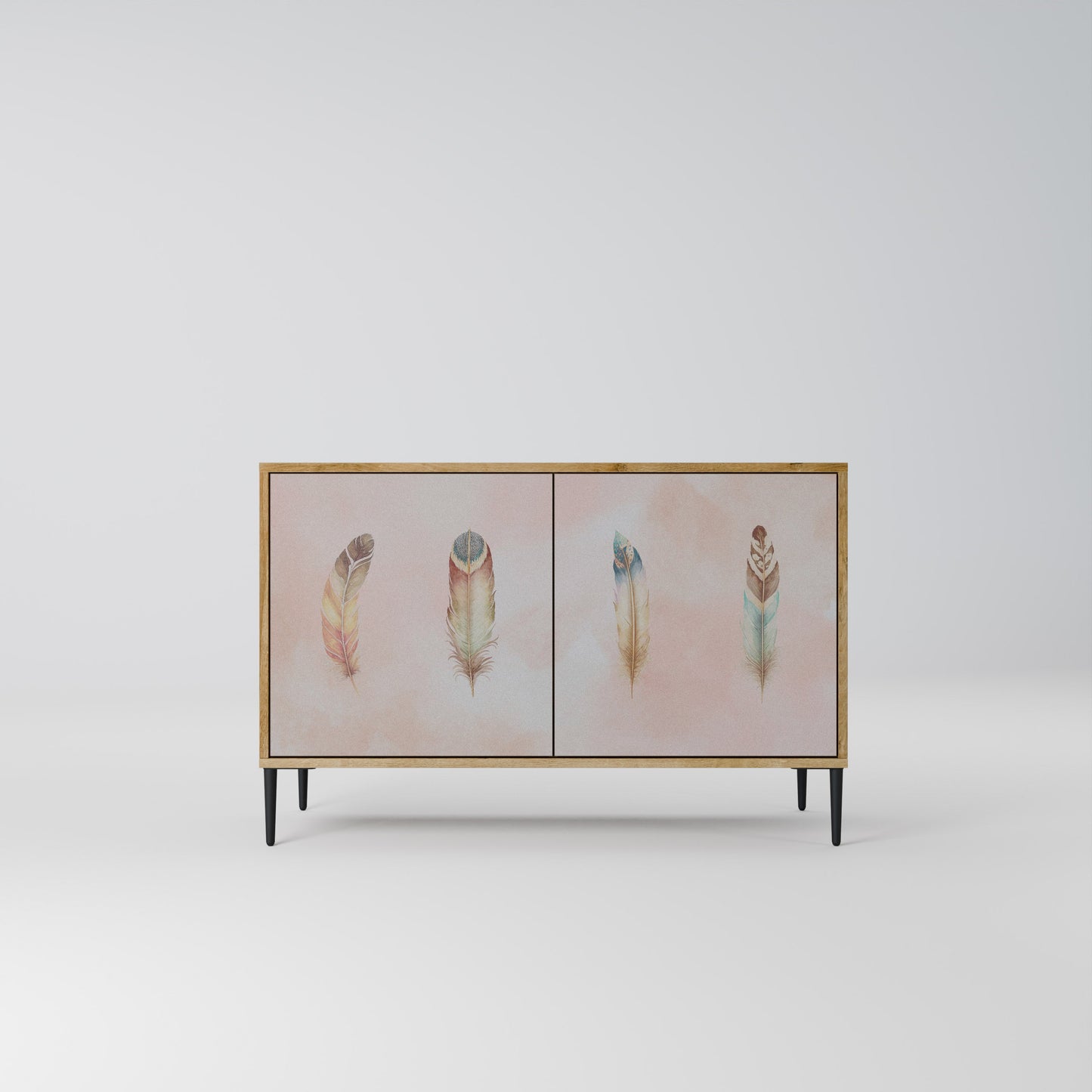 Credenza a 2 ante DELIQUESCE in effetto rovere