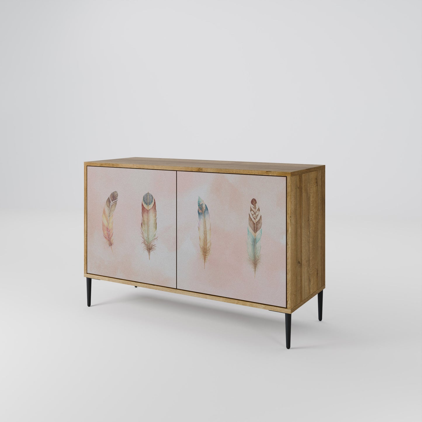 Credenza a 2 ante DELIQUESCE in effetto rovere