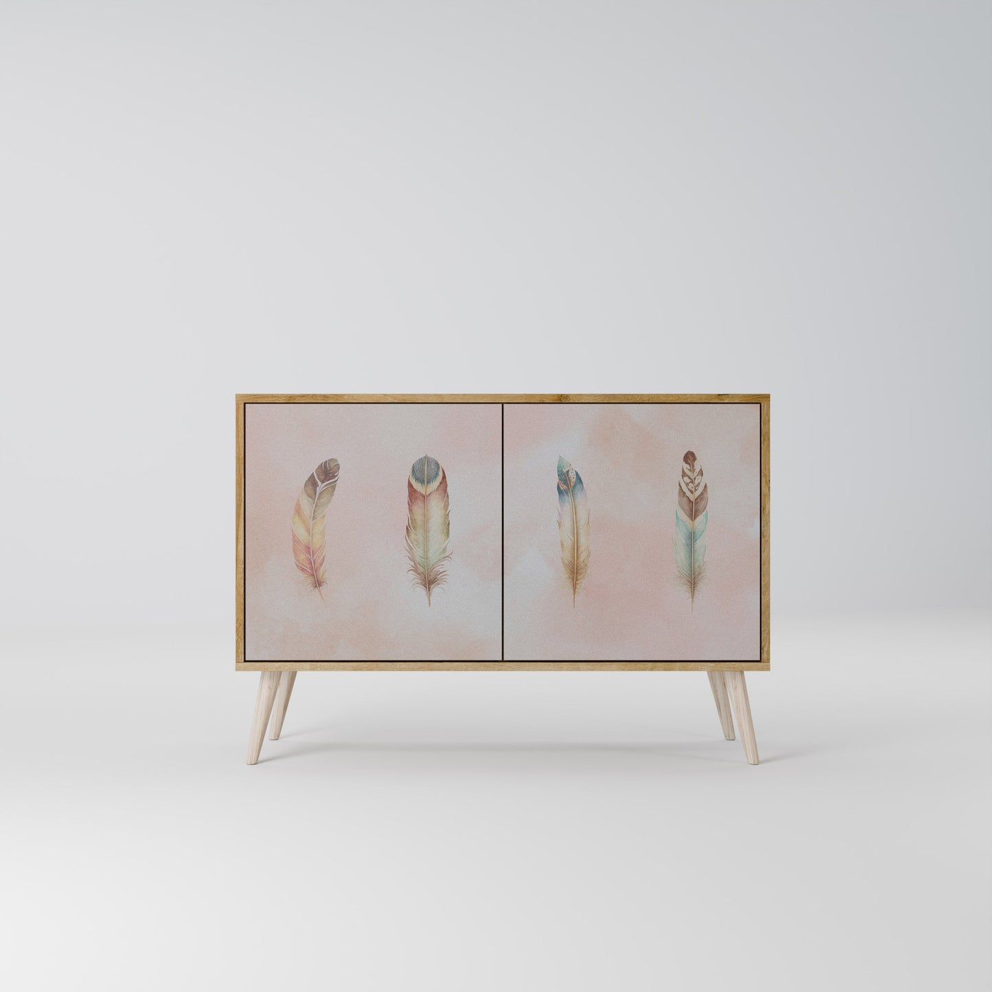 Credenza a 2 ante DELIQUESCE in effetto rovere