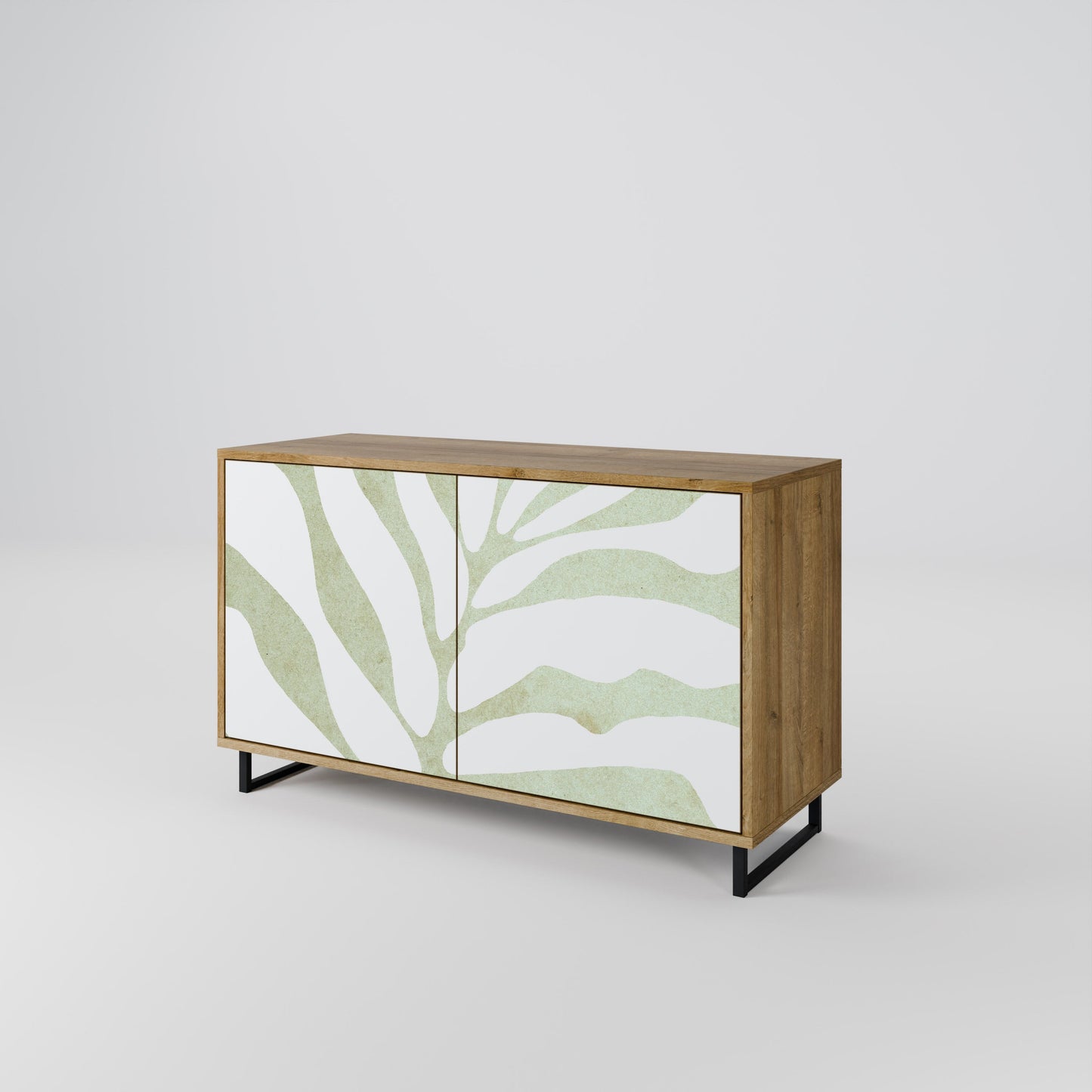 Credenza BOTANICAL SPARK a 2 ante in effetto rovere