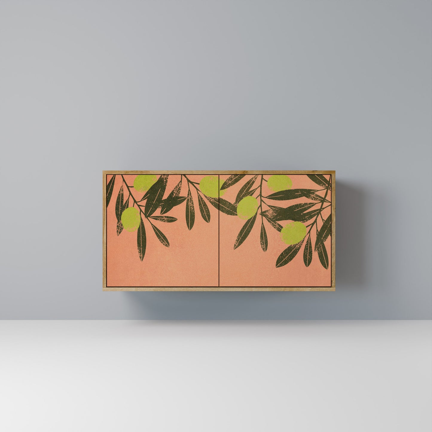 Credenza a 2 ante JUICY OLIVES in effetto rovere