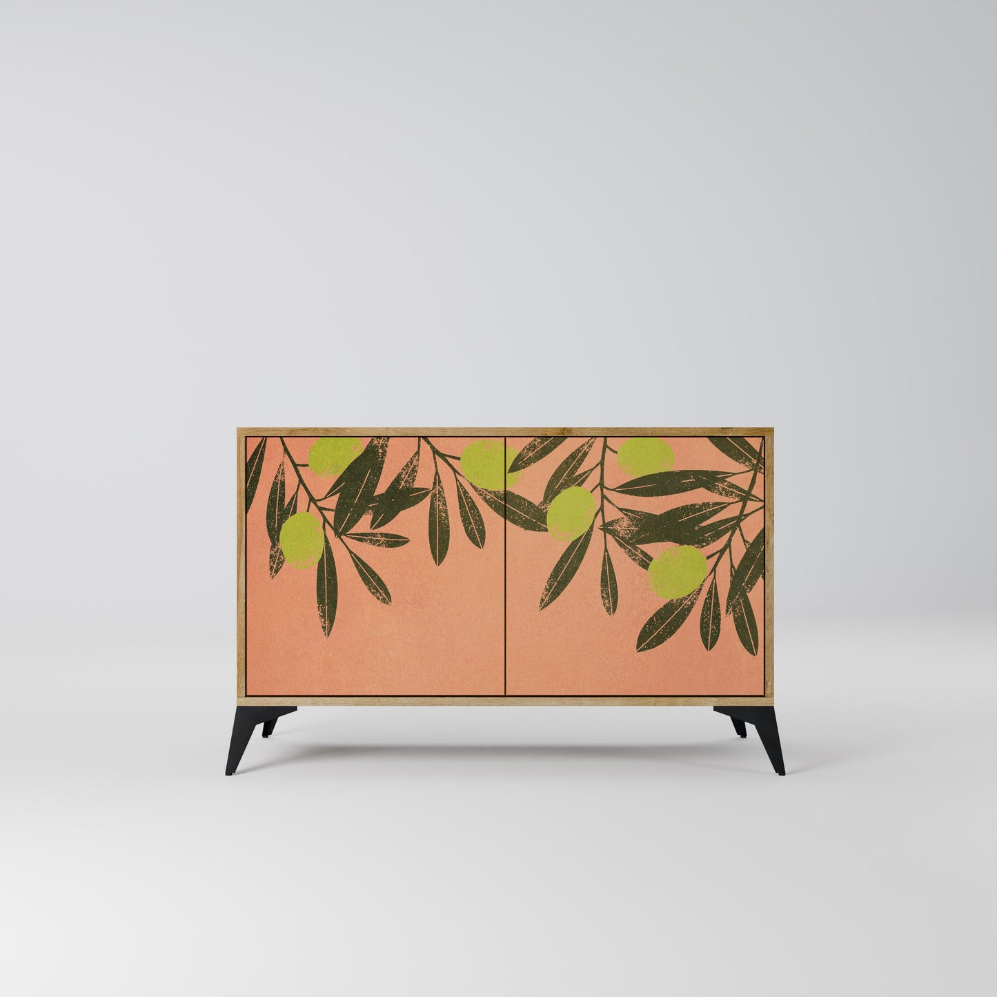 Credenza a 2 ante JUICY OLIVES in effetto rovere