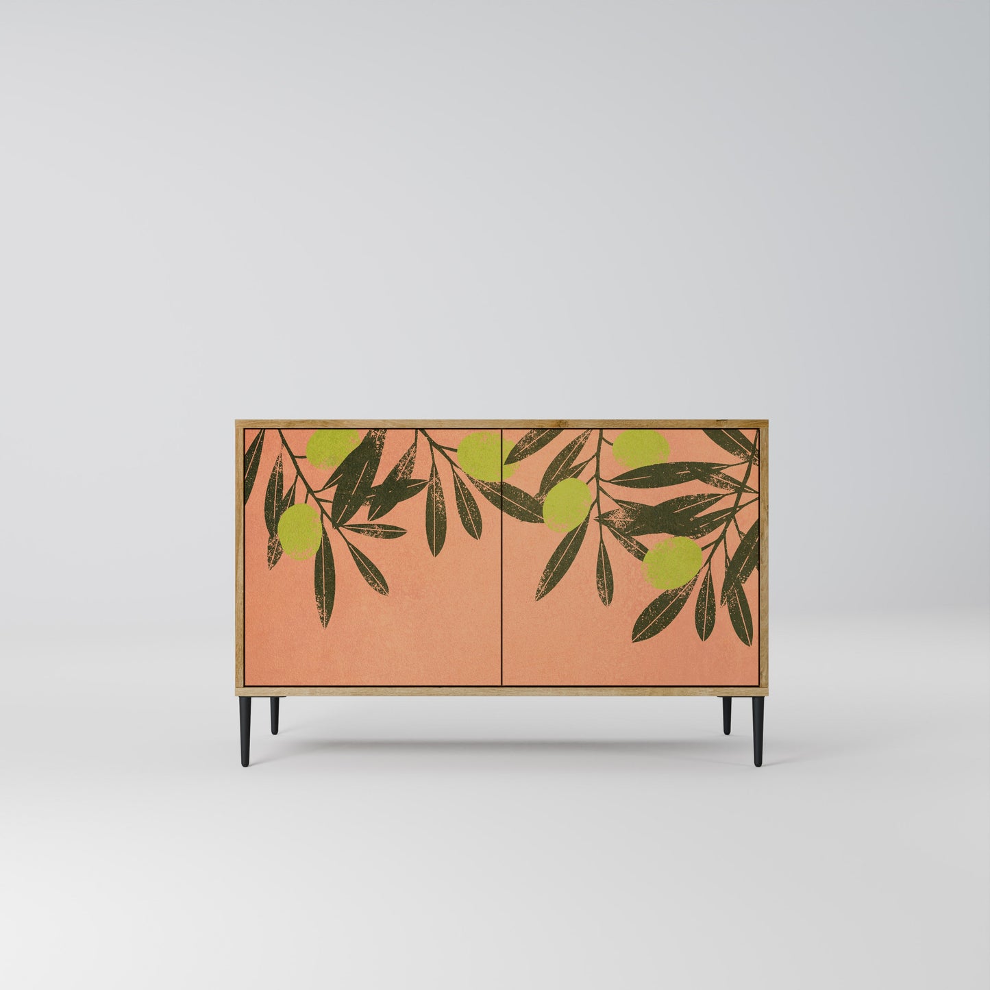 Credenza a 2 ante JUICY OLIVES in effetto rovere