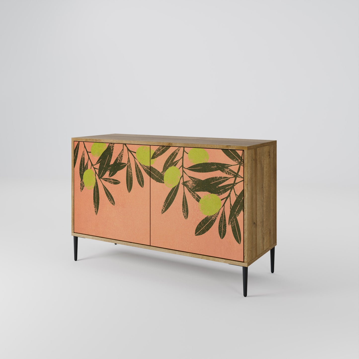 Credenza a 2 ante JUICY OLIVES in effetto rovere