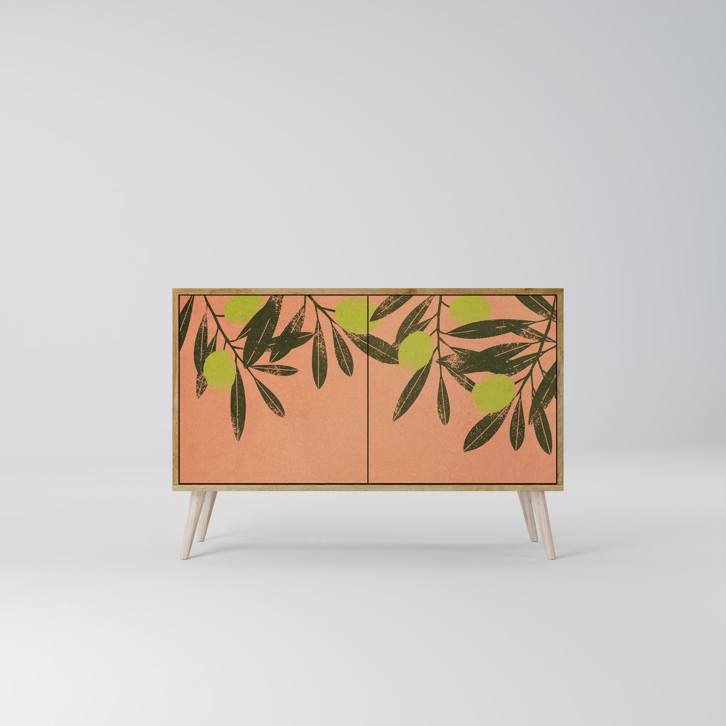 Credenza a 2 ante JUICY OLIVES in effetto rovere