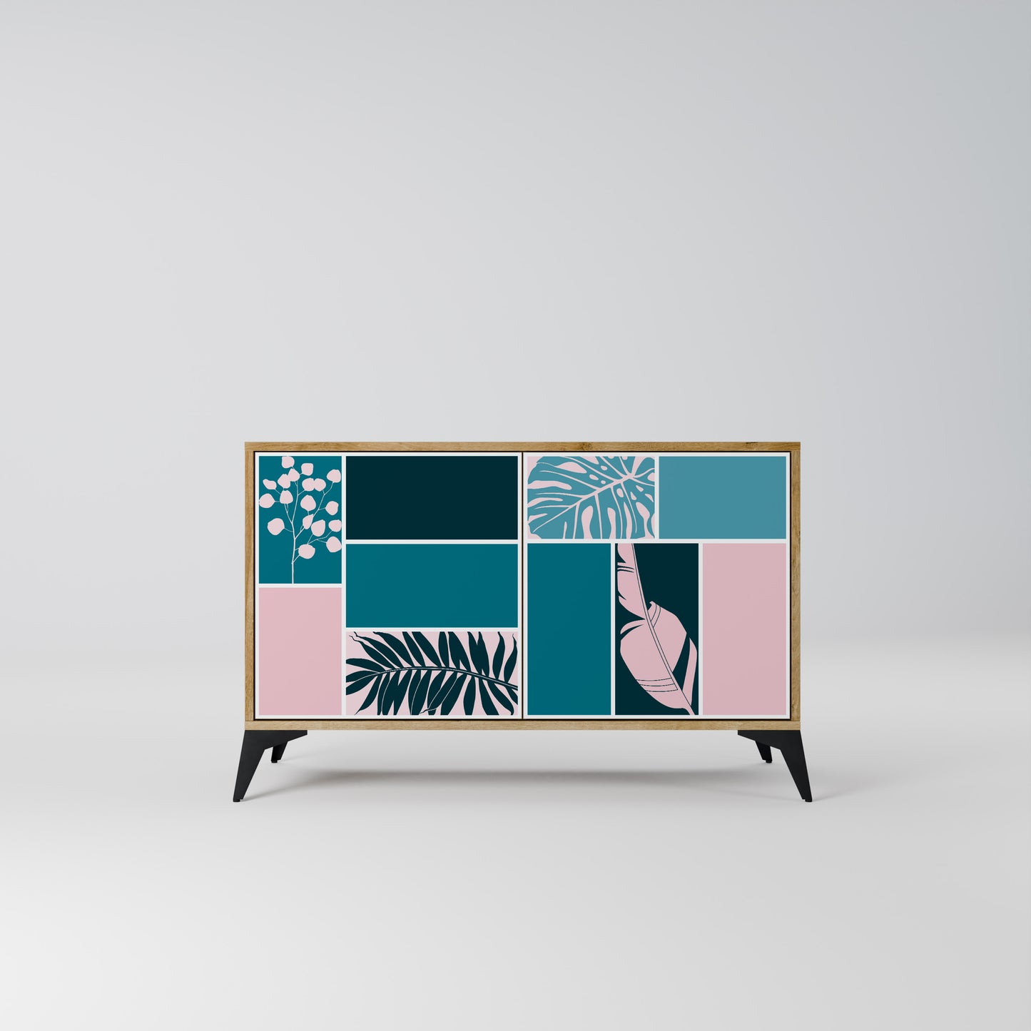 COMBINATION OF SHAPES 2-Door Sideboard in Oak Effect