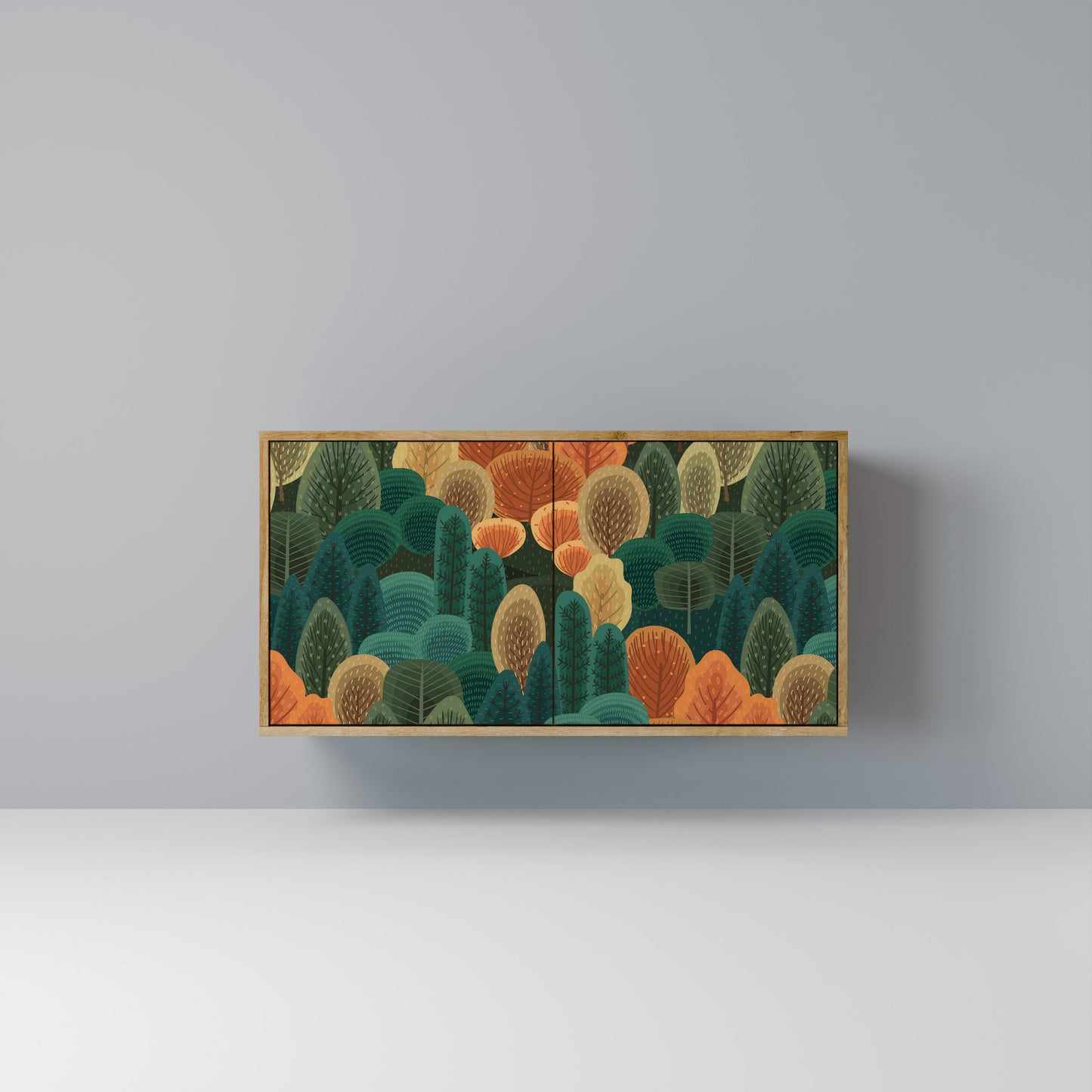 Credenza AUTUMN KALEIDOSCOPE a 2 ante in effetto rovere