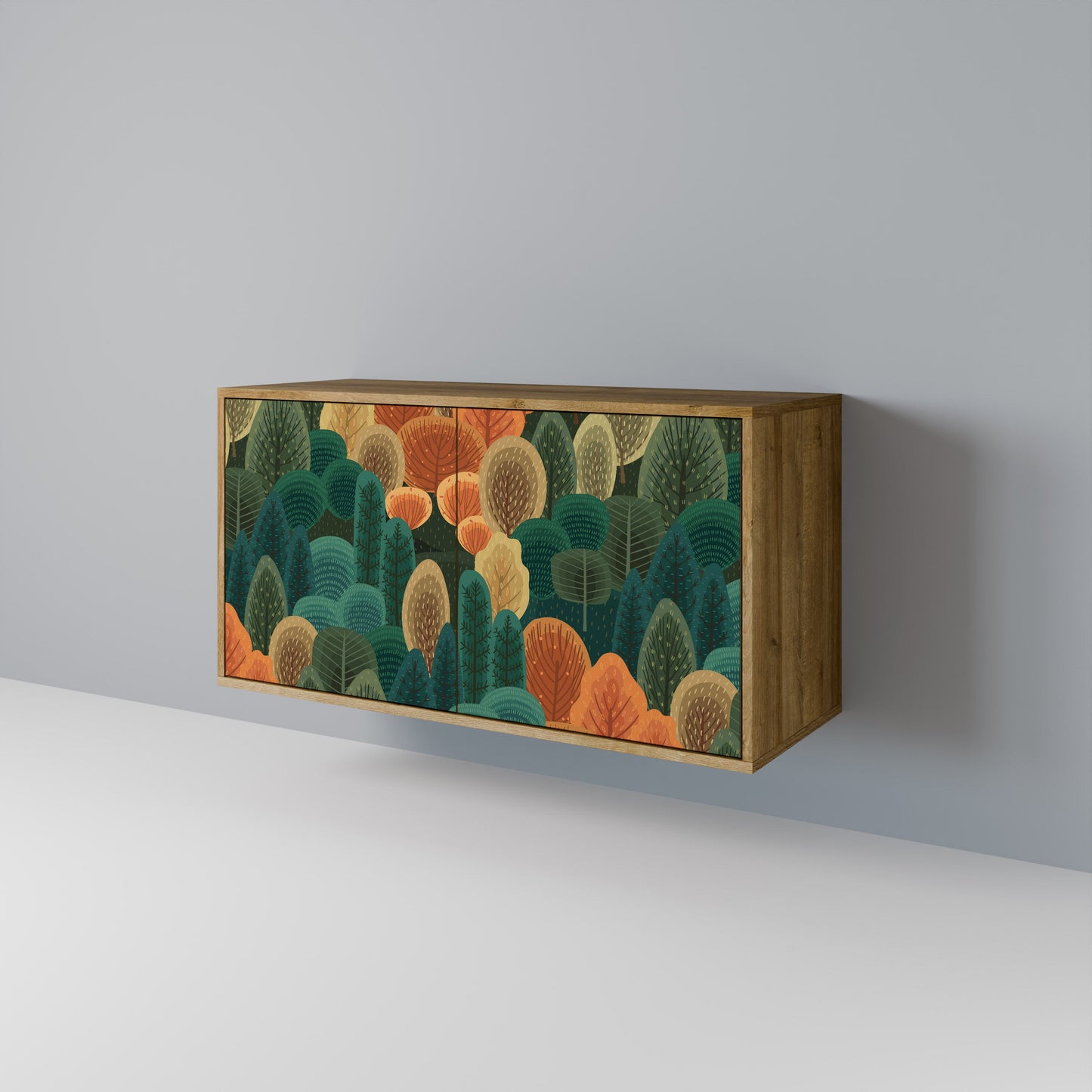 Credenza AUTUMN KALEIDOSCOPE a 2 ante in effetto rovere