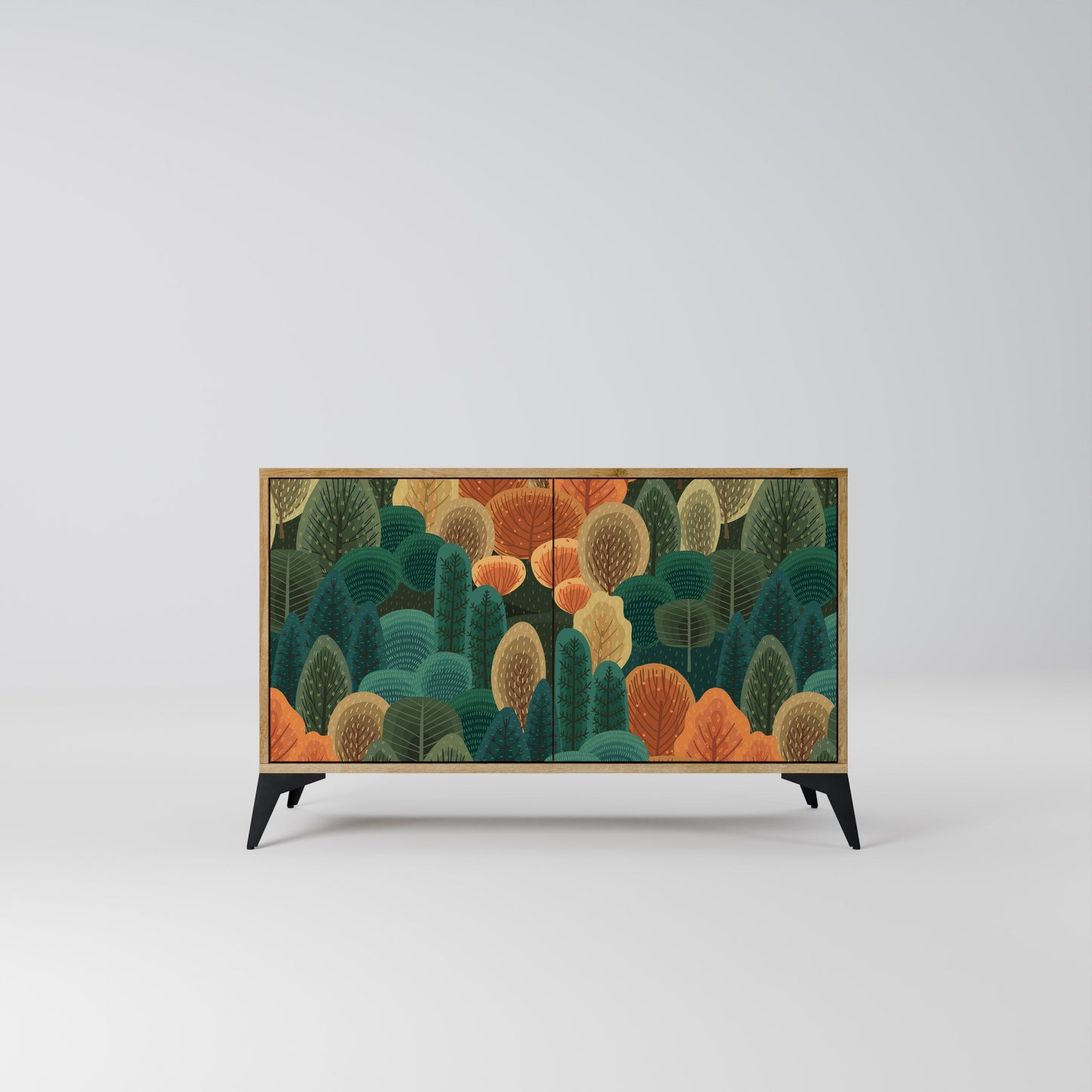 Credenza AUTUMN KALEIDOSCOPE a 2 ante in effetto rovere