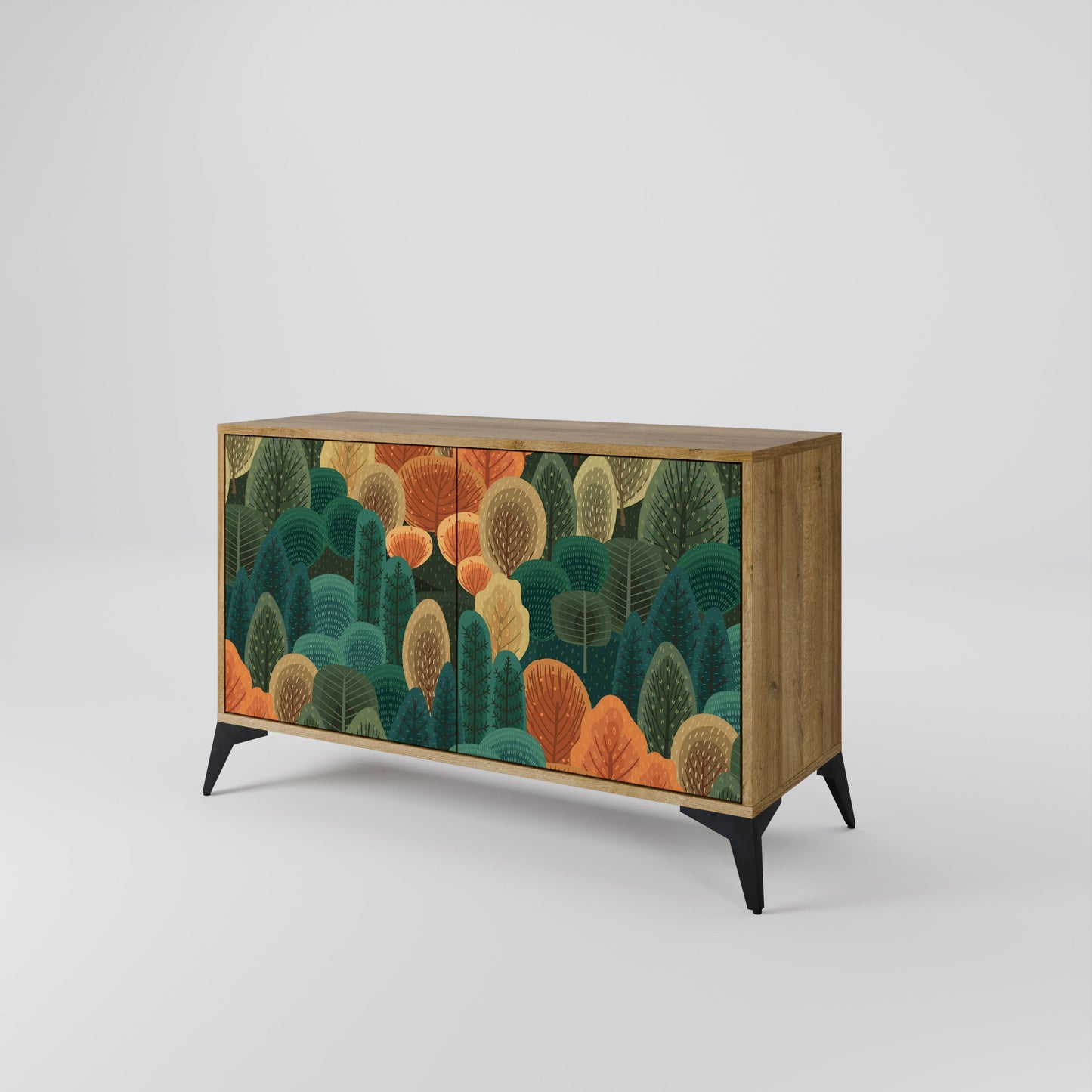 Credenza AUTUMN KALEIDOSCOPE a 2 ante in effetto rovere
