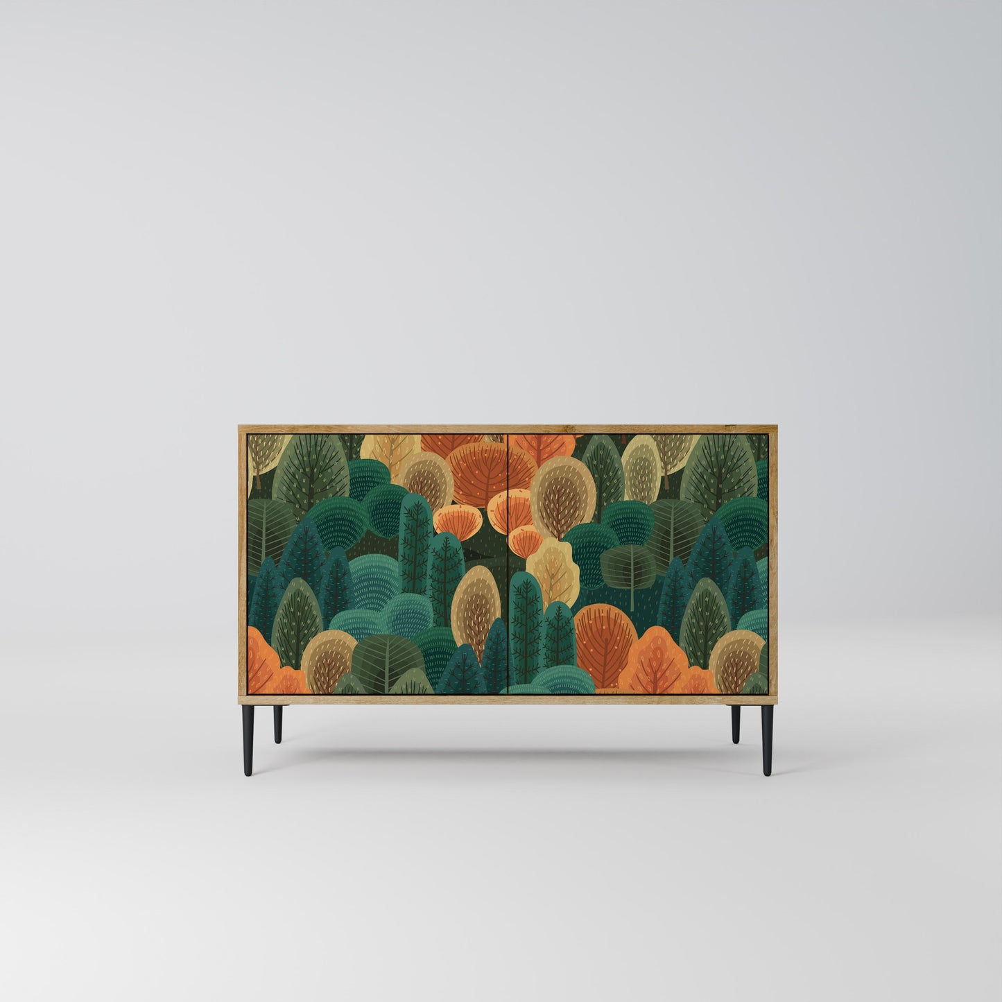 Credenza AUTUMN KALEIDOSCOPE a 2 ante in effetto rovere