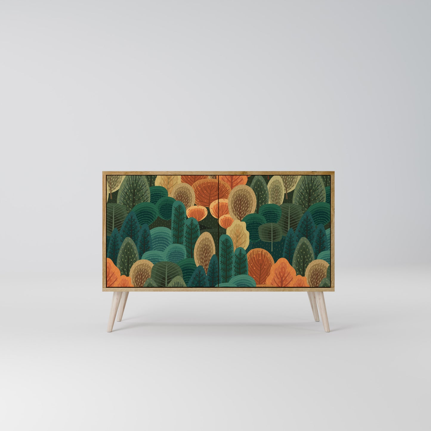 Credenza AUTUMN KALEIDOSCOPE a 2 ante in effetto rovere